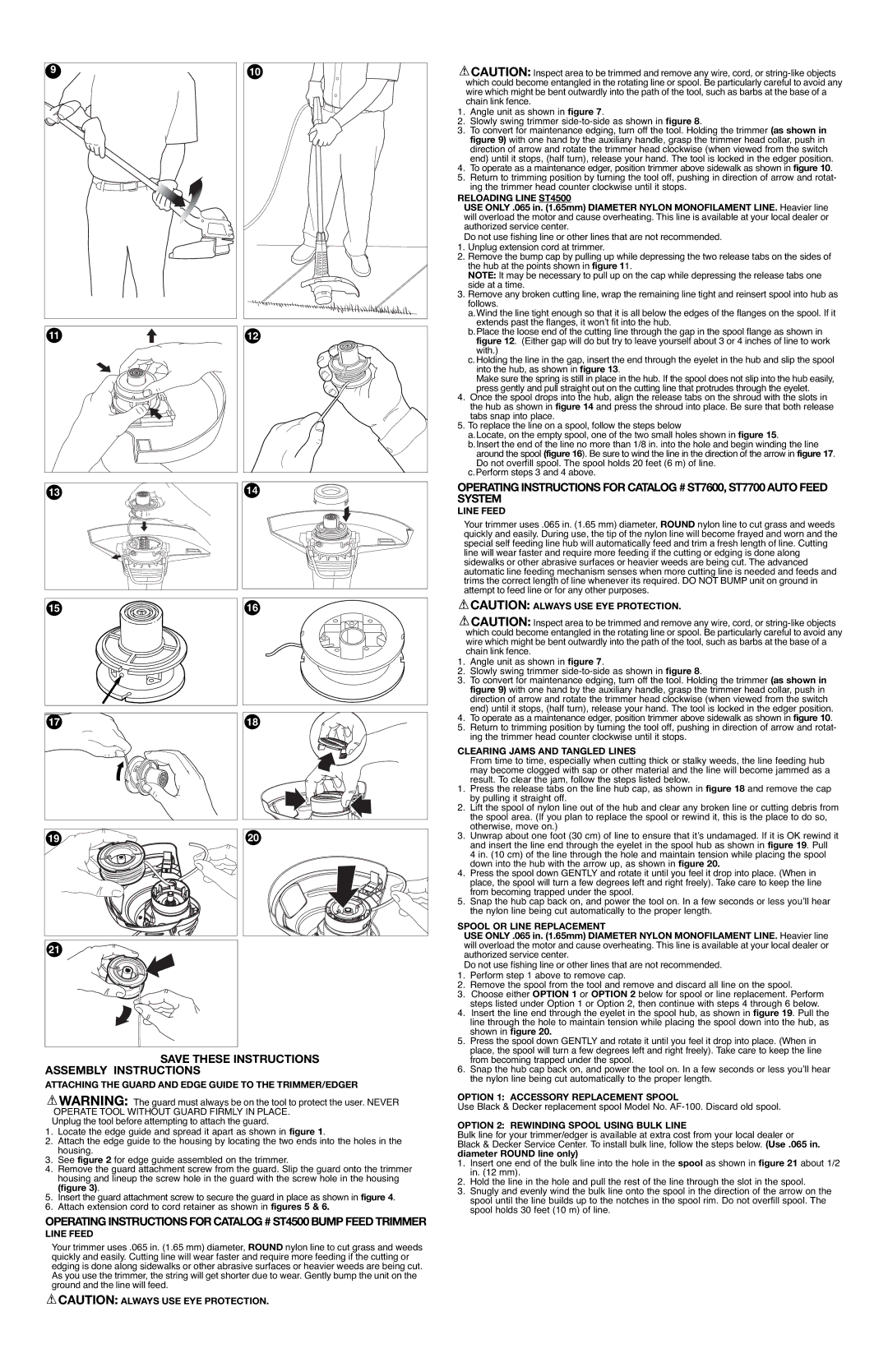 Black & Decker 90518515 instruction manual Assembly Instructions 