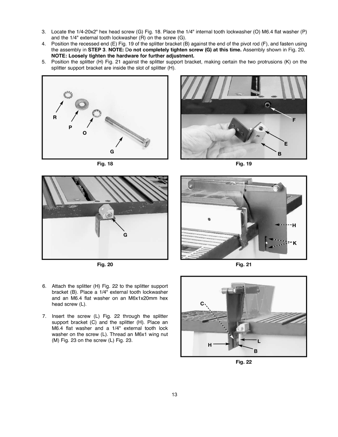 Black & Decker 90521029 instruction manual On the screw L Fig 