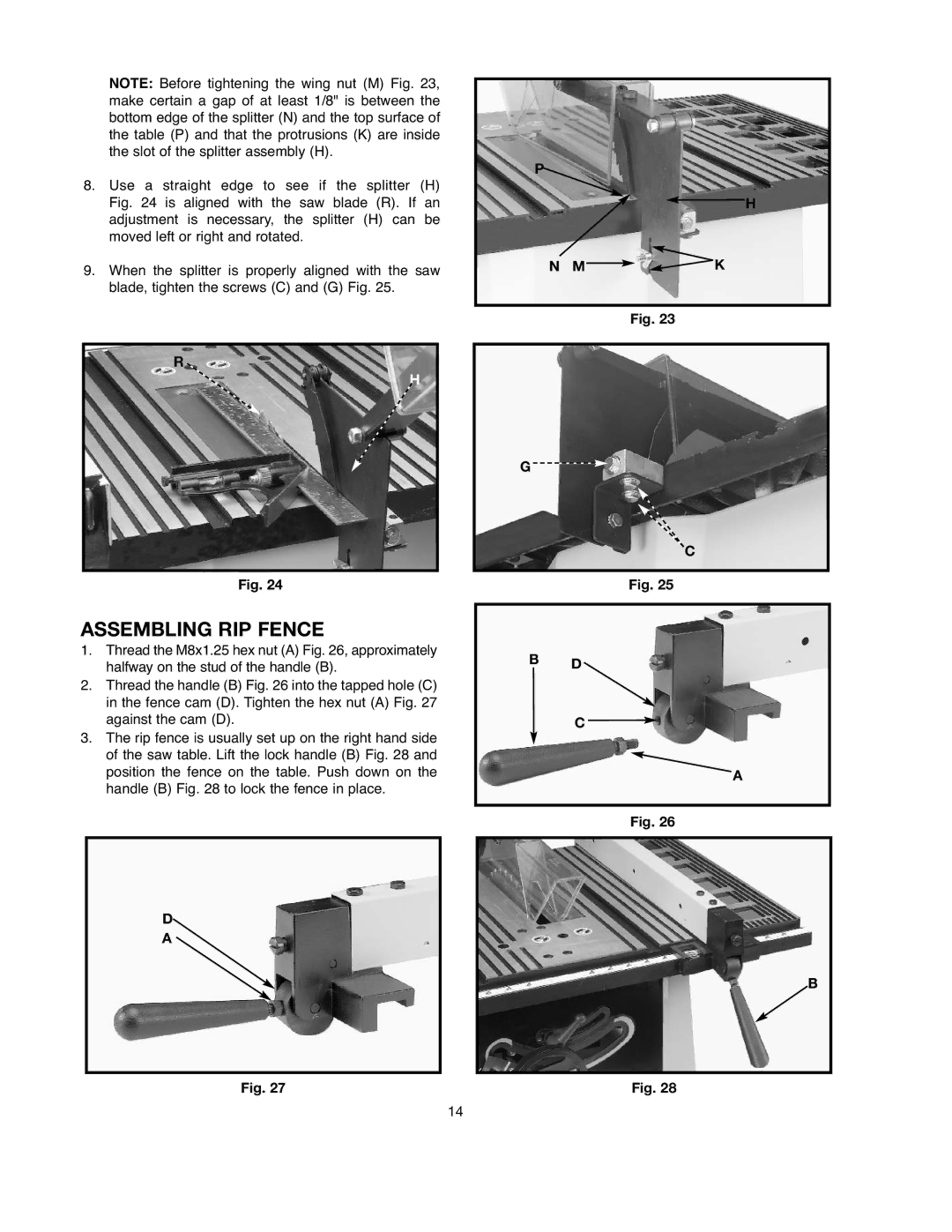 Black & Decker 90521029 instruction manual Assembling RIP Fence 