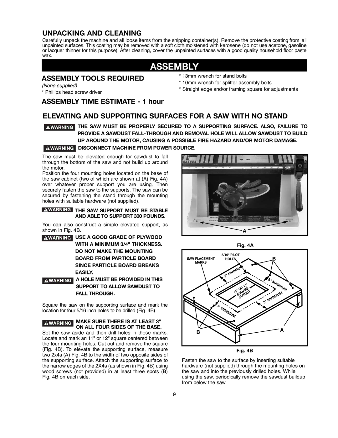 Black & Decker 90521029 instruction manual Unpacking and Cleaning, Assembly Tools Required 