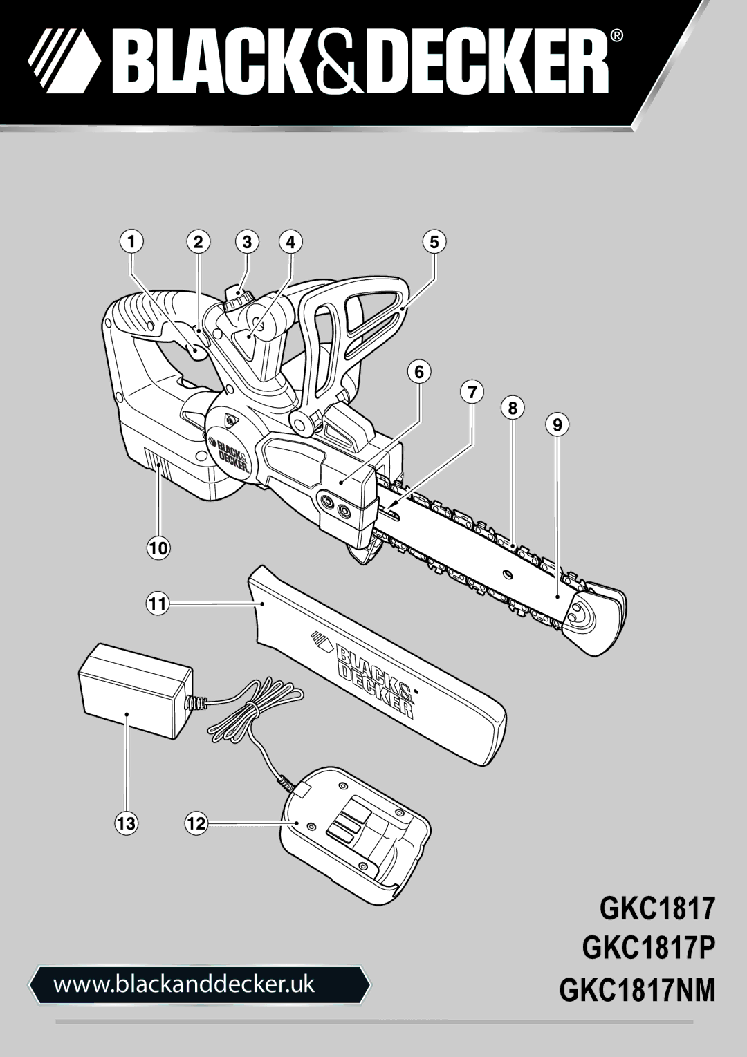 Black & Decker GKC1817NM, 90559281 manual GKC1817 GKC1817P 