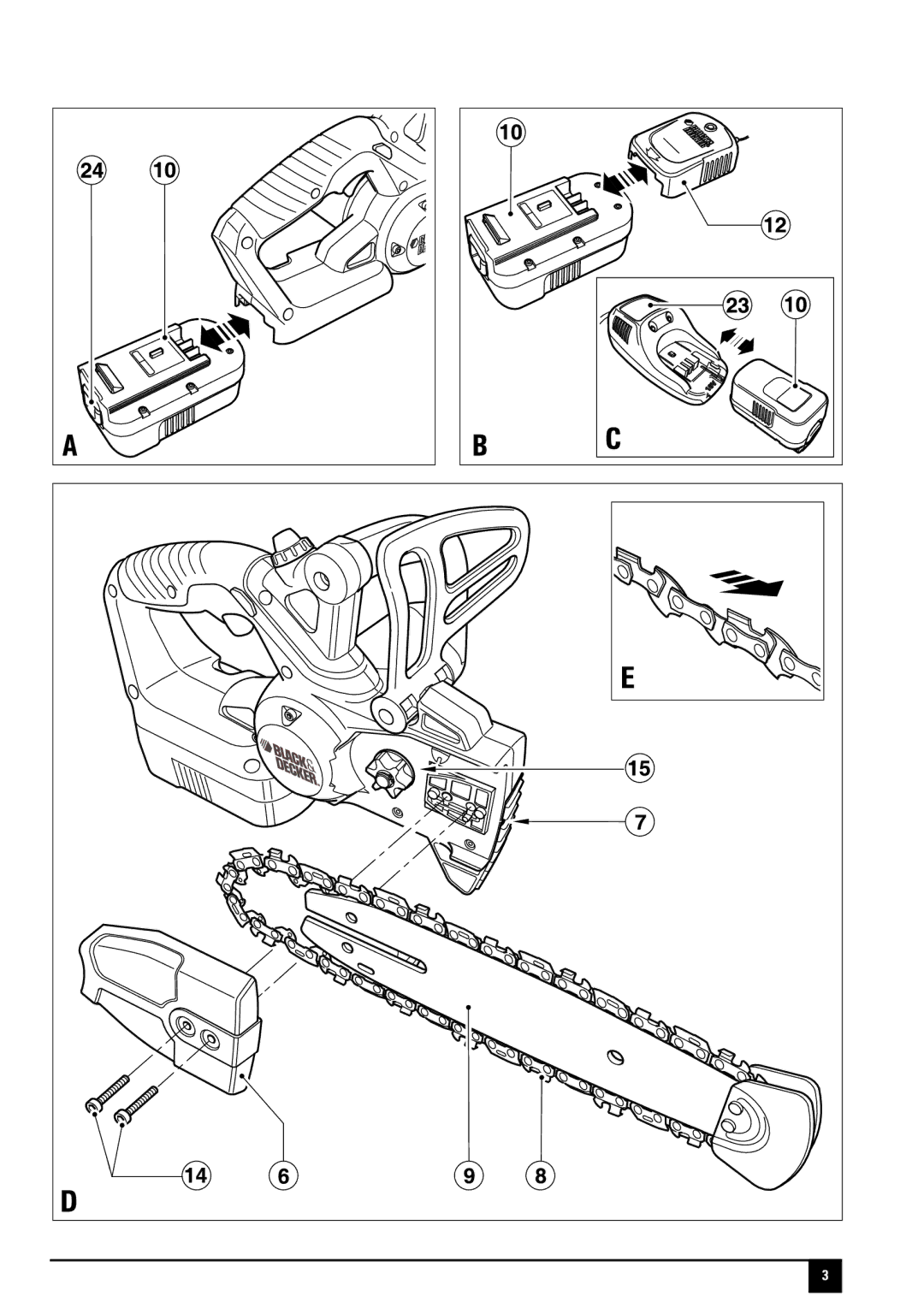 Black & Decker 90559281, GKC1817NM, GKC1817P manual 