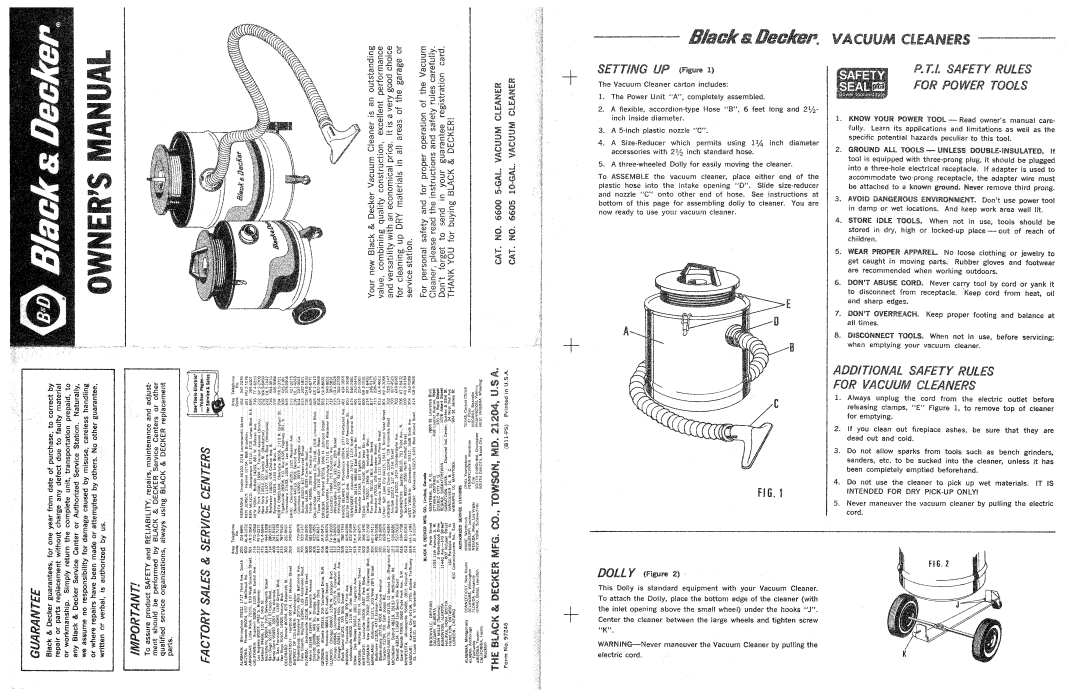 Black & Decker 6605, 97246, 6600 manual 