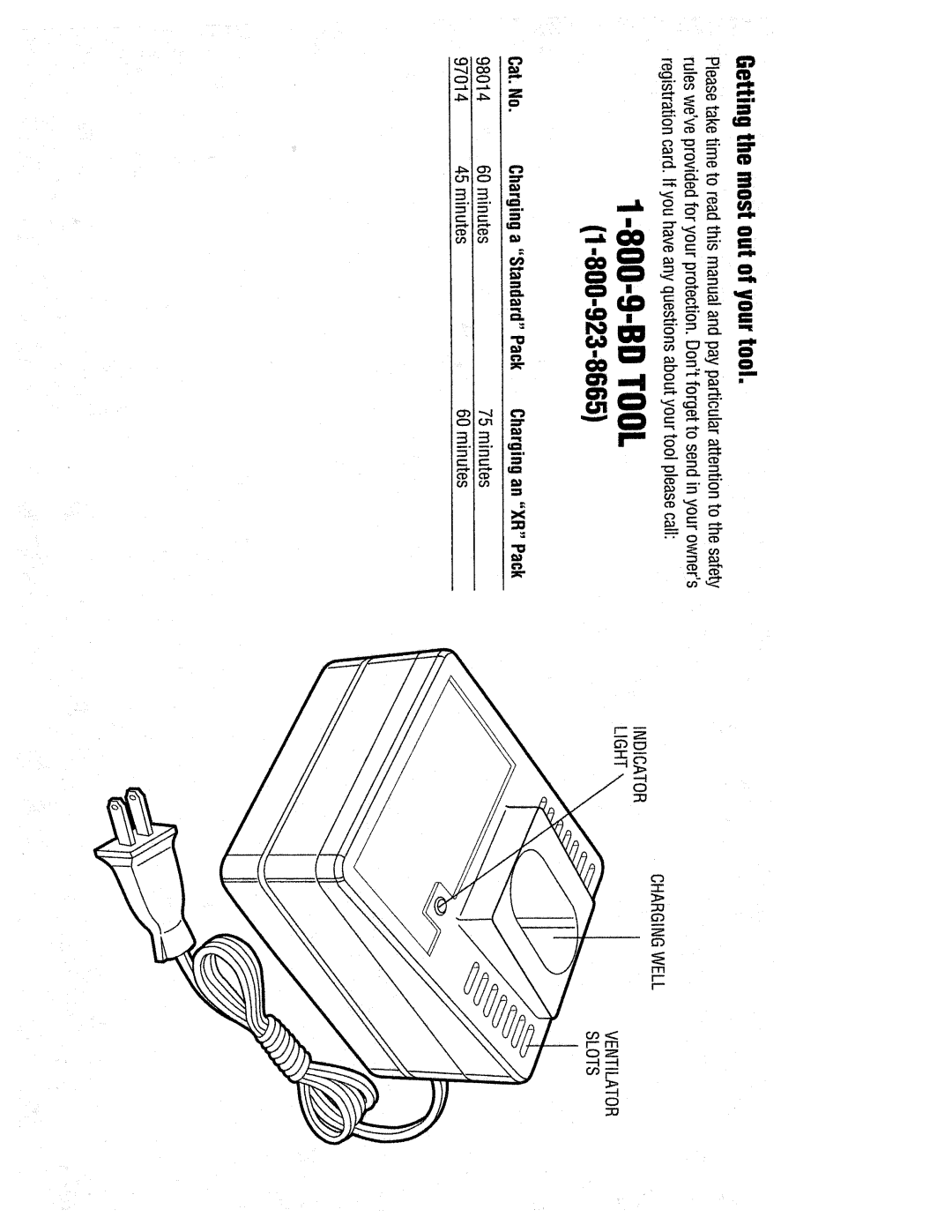 Black & Decker 98014, 97014 manual 