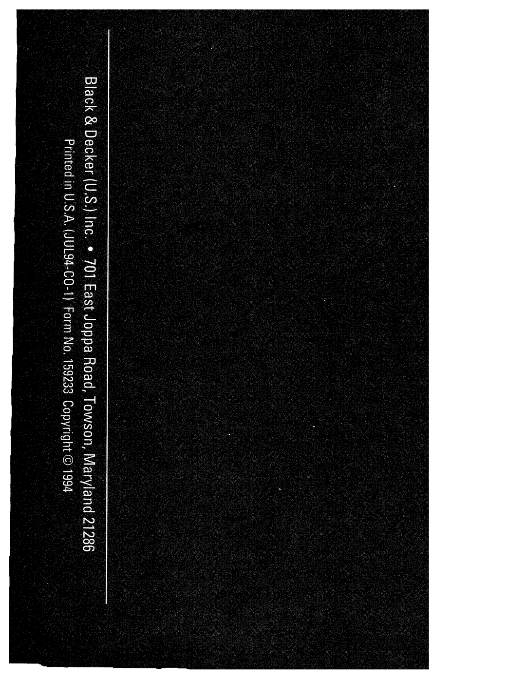 Black & Decker 98014, 97014 manual 