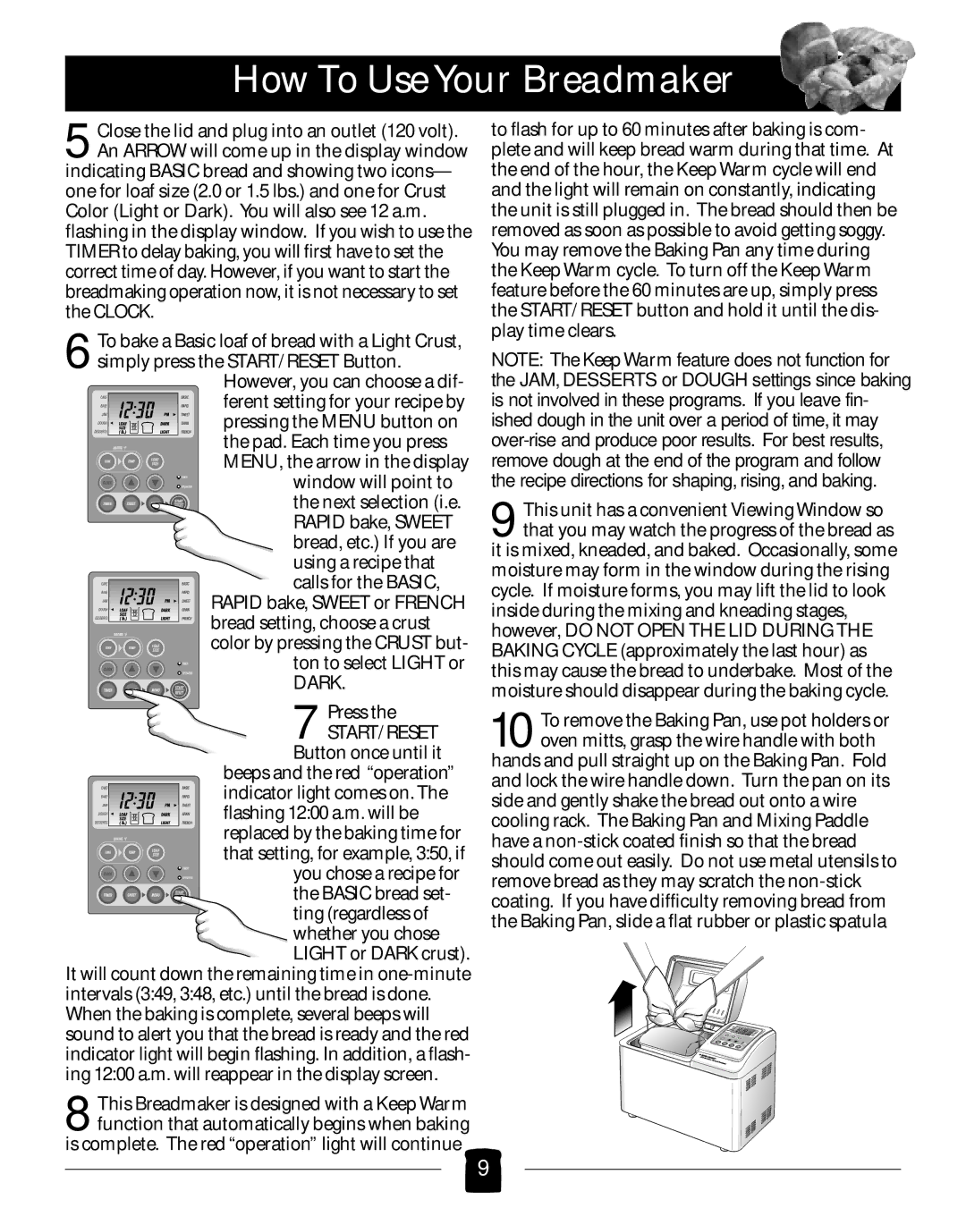 Black & Decker B2005 manual How To Use Your Breadmaker 