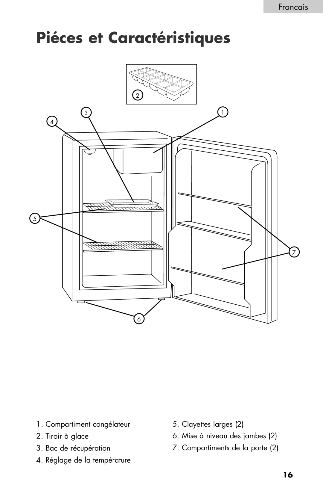 Black & Decker BCE27 manual Piéces et Caractéristiques 