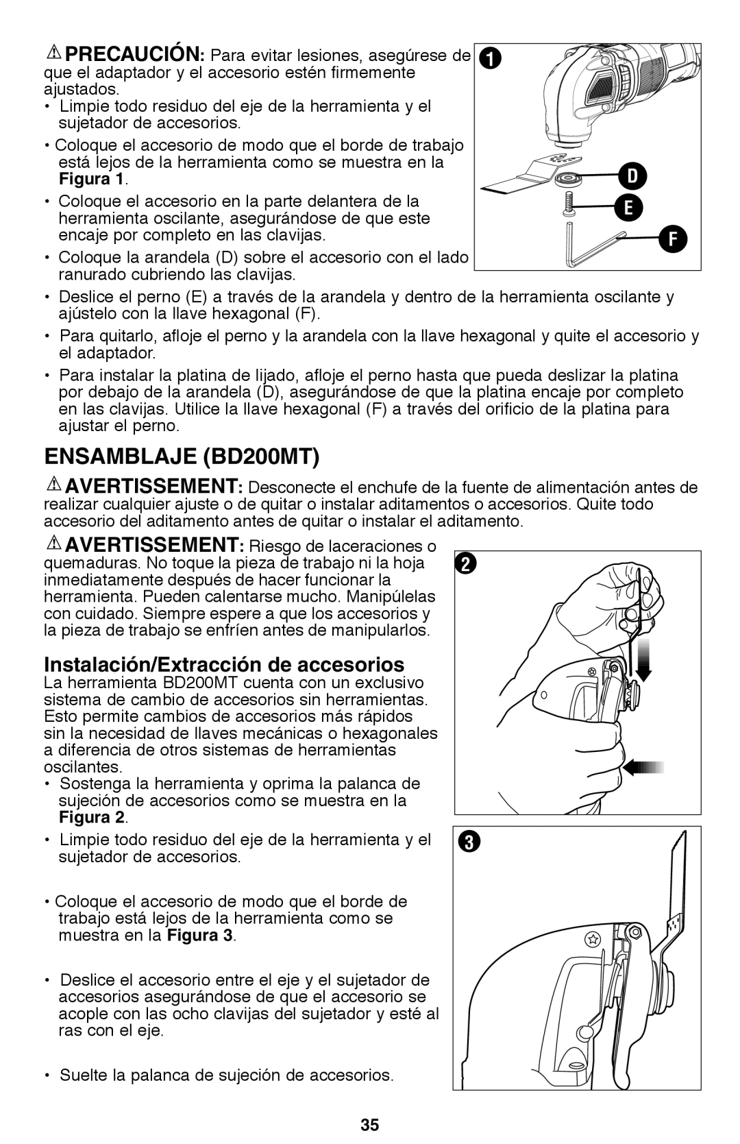 Black & Decker BD200MT TYPE 2, BD200MTBR, BD200TMT instruction manual Ensamblaje BD200MT, Figura 