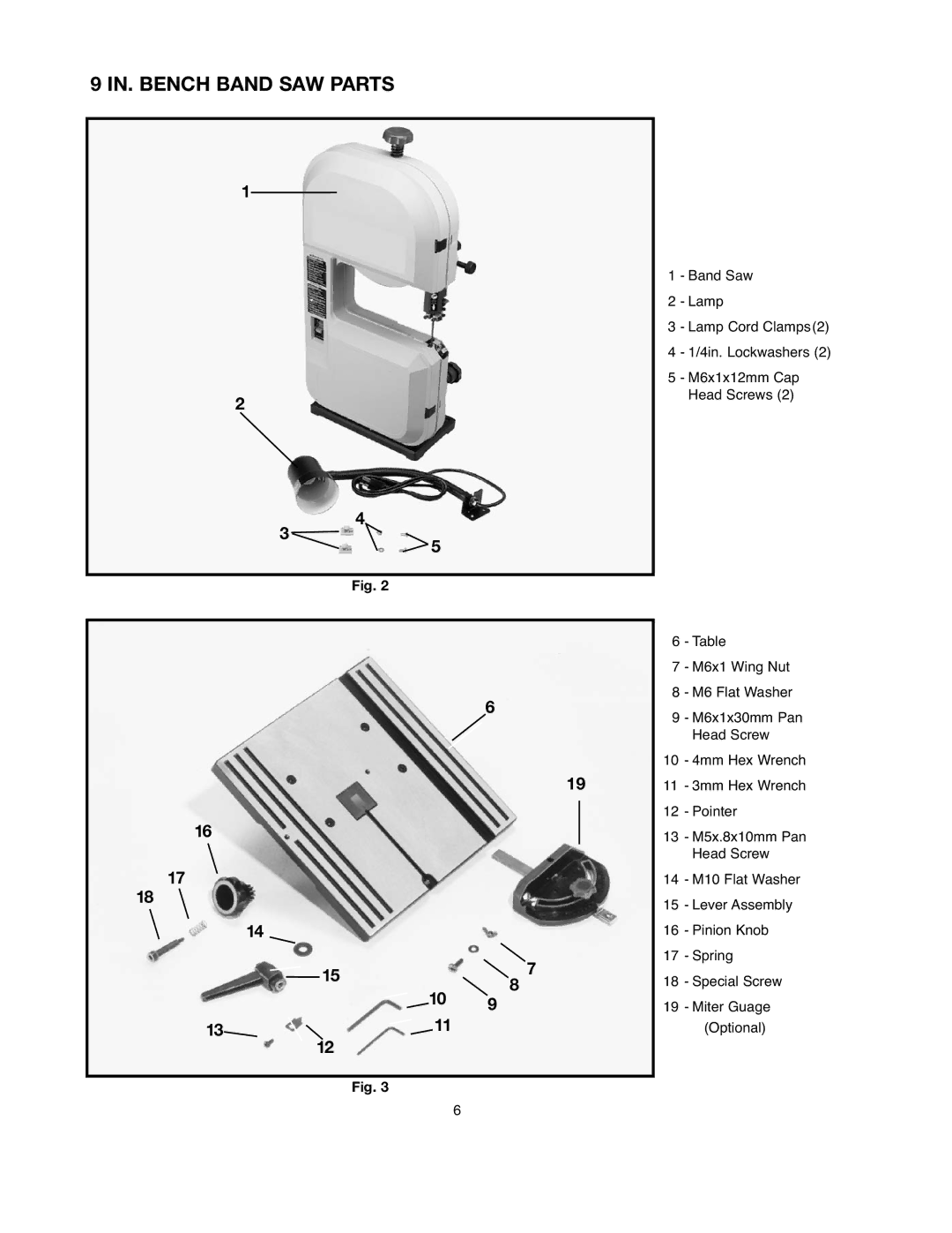 Black & Decker BDBS100 instruction manual IN. Bench Band SAW Parts 