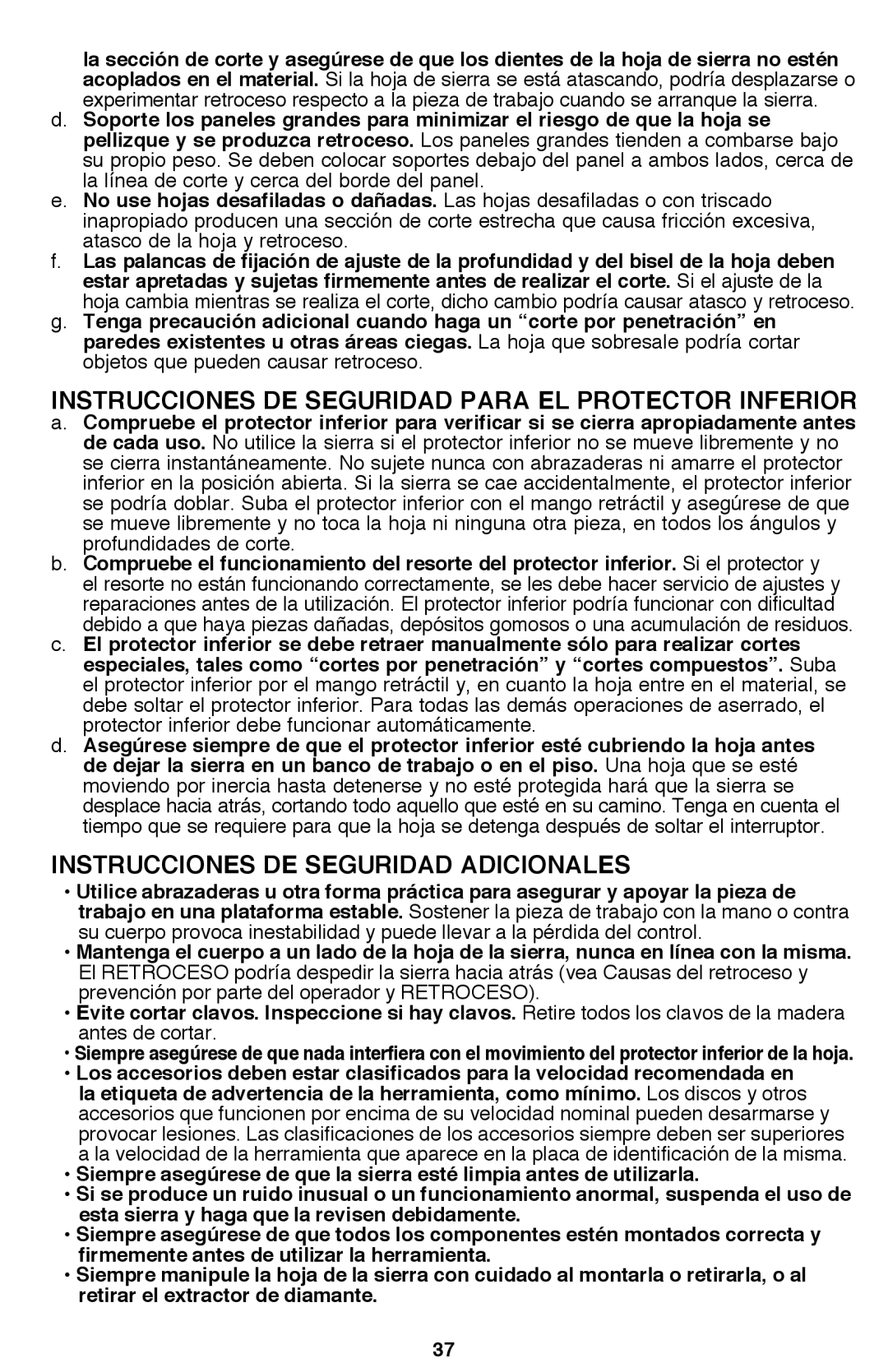 Black & Decker BDCD2204KIT instruction manual Instrucciones de seguridad adicionales 