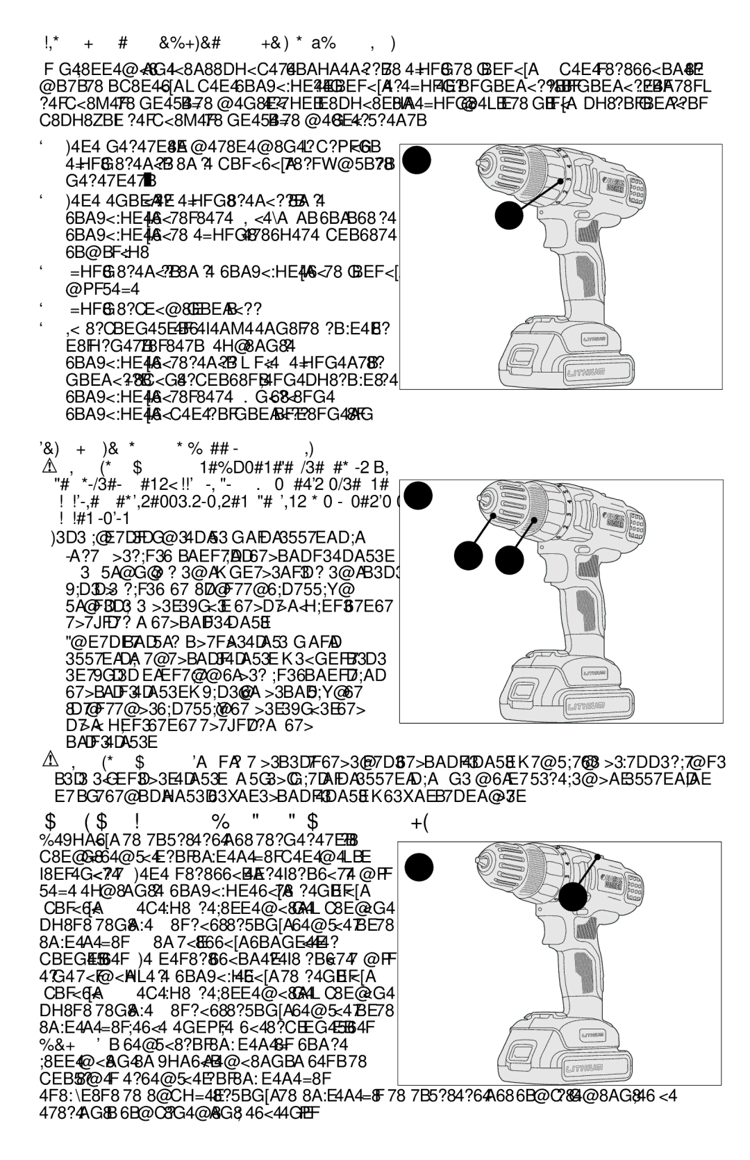 Black & Decker BDCD2204KIT Ajuste DEL Control DE Torsión Figura E, Portabrocas SIN Llave Figura F, Accesorios 