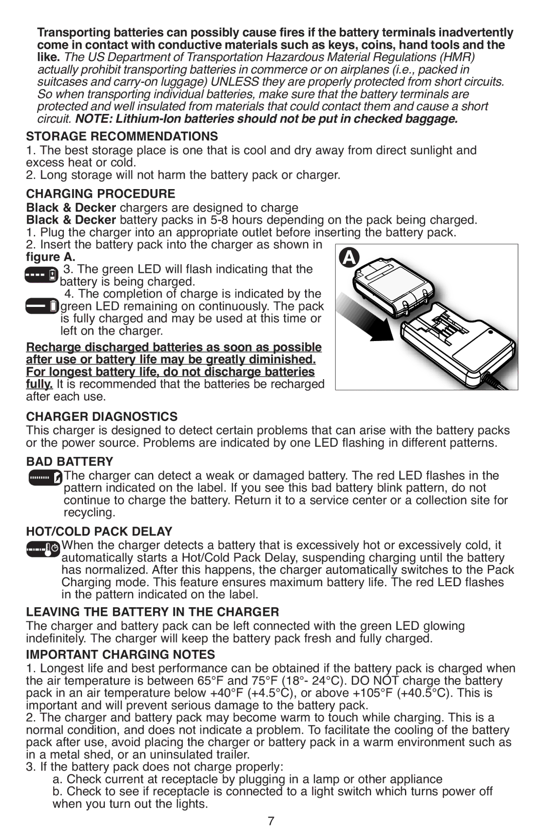 Black & Decker BDCD220IA-1 instruction manual Recycling, Pattern indicated on the label 