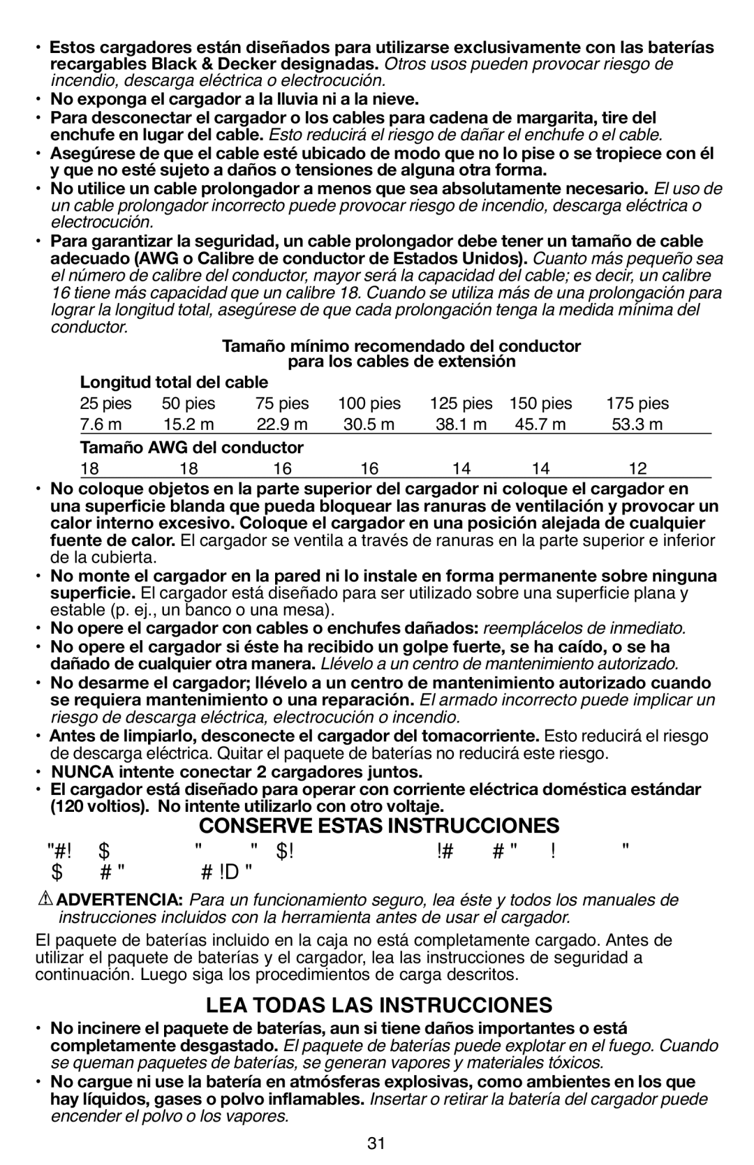 Black & Decker BDCD220IA-1 instruction manual LEA Todas LAS Instrucciones, Electrocución 