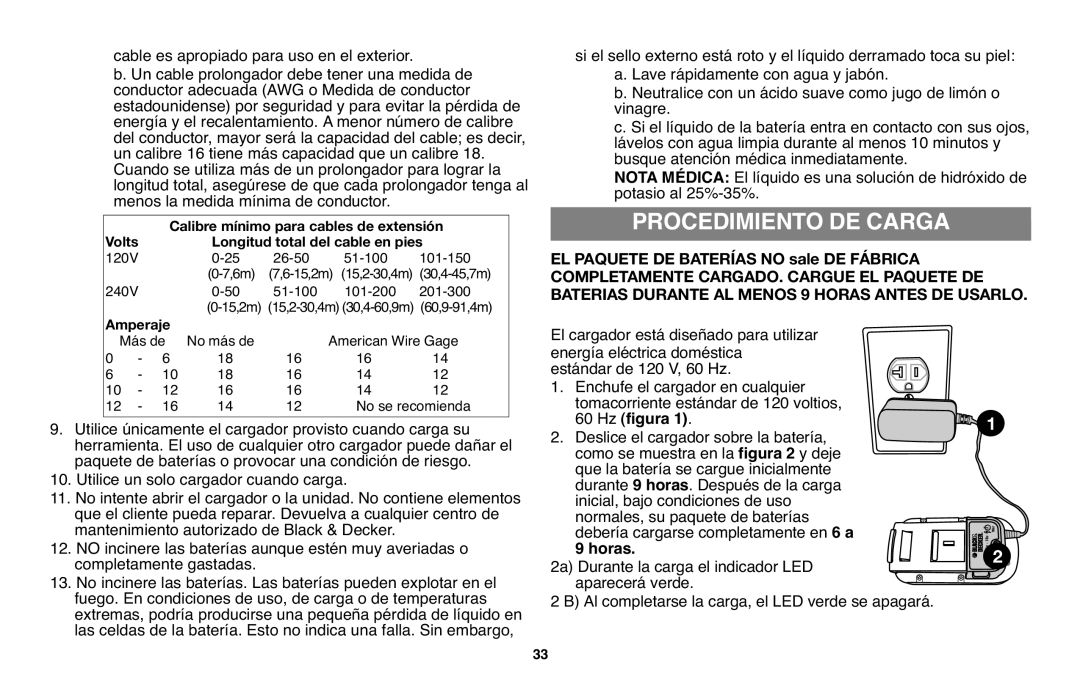 Black & Decker NST1118R, BDCD220RSR, DR260BR, NST2118R Cable es apropiado para uso en el exterior, Hz figura, Horas 