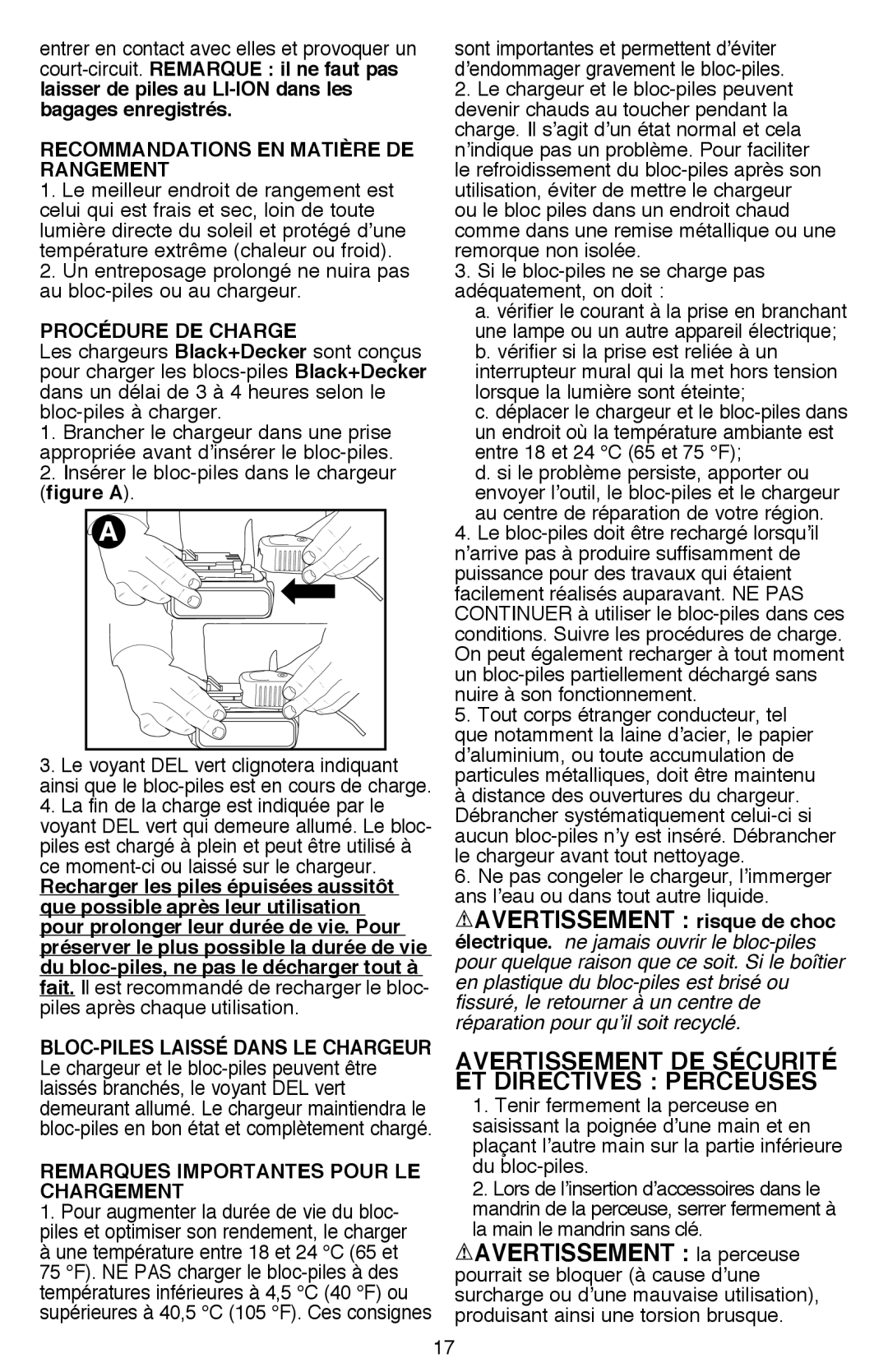 Black & Decker BDCDE120CR instruction manual 