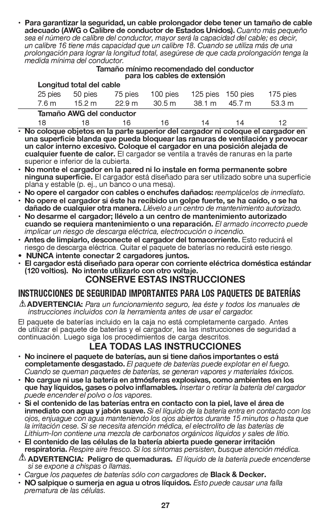 Black & Decker BDCDHP220 instruction manual Conserve Estas Instrucciones 