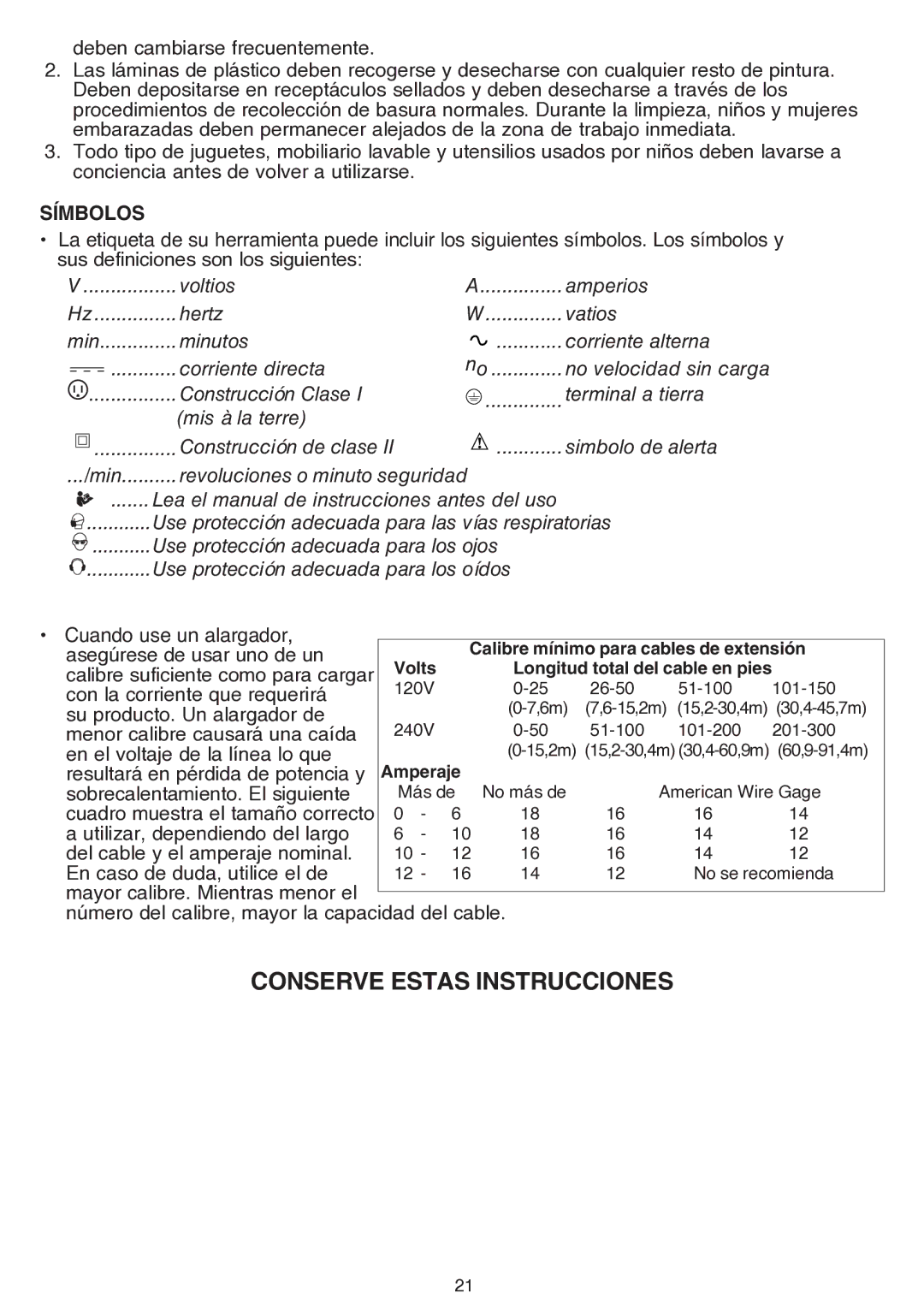 Black & Decker BDCMTOA instruction manual Conserve Estas Instrucciones, Símbolos 