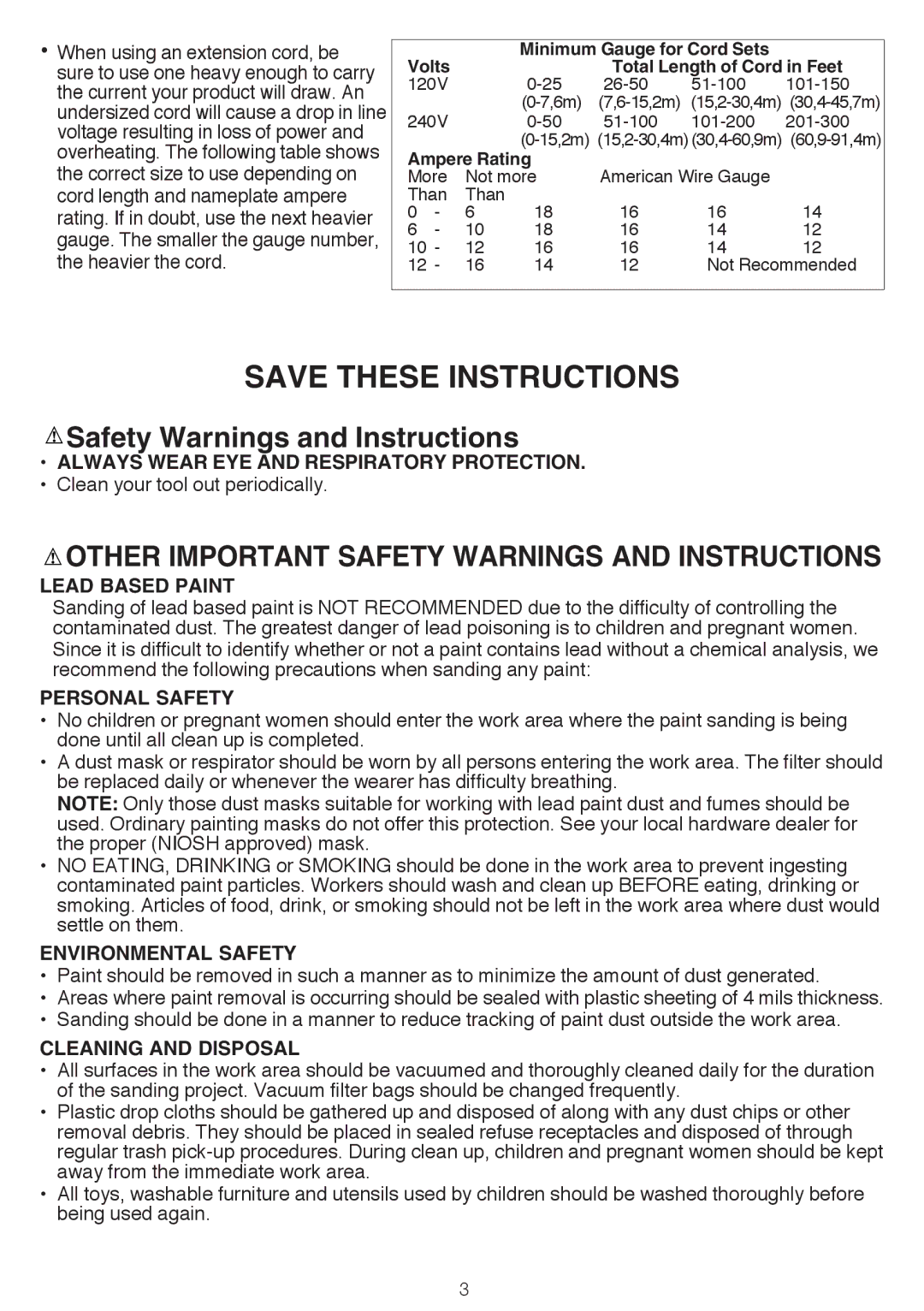 Black & Decker BDCMTS instruction manual Other Important Safety Warnings and Instructions 