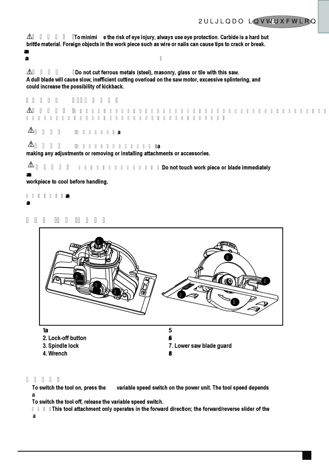 Black & Decker BDCMTTS-XE manual Parts and Features, Operation 