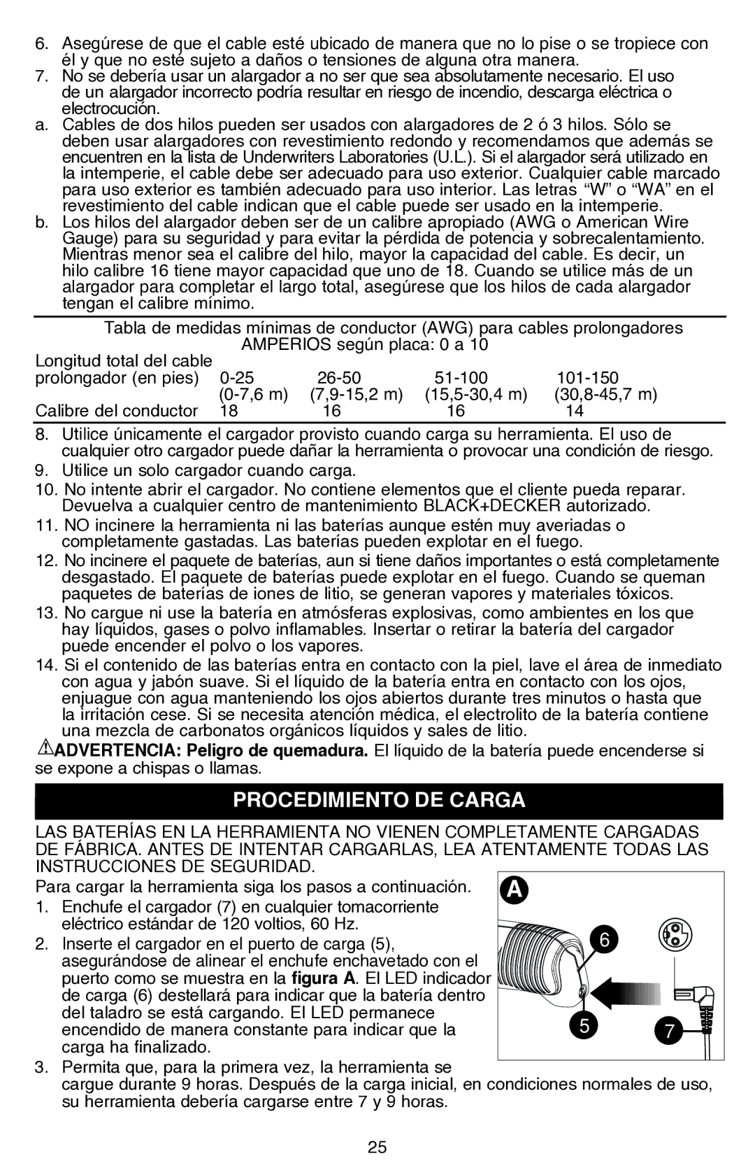 Black & Decker BDCS80I instruction manual Procedimiento de carga, Utilice un solo cargador cuando carga 