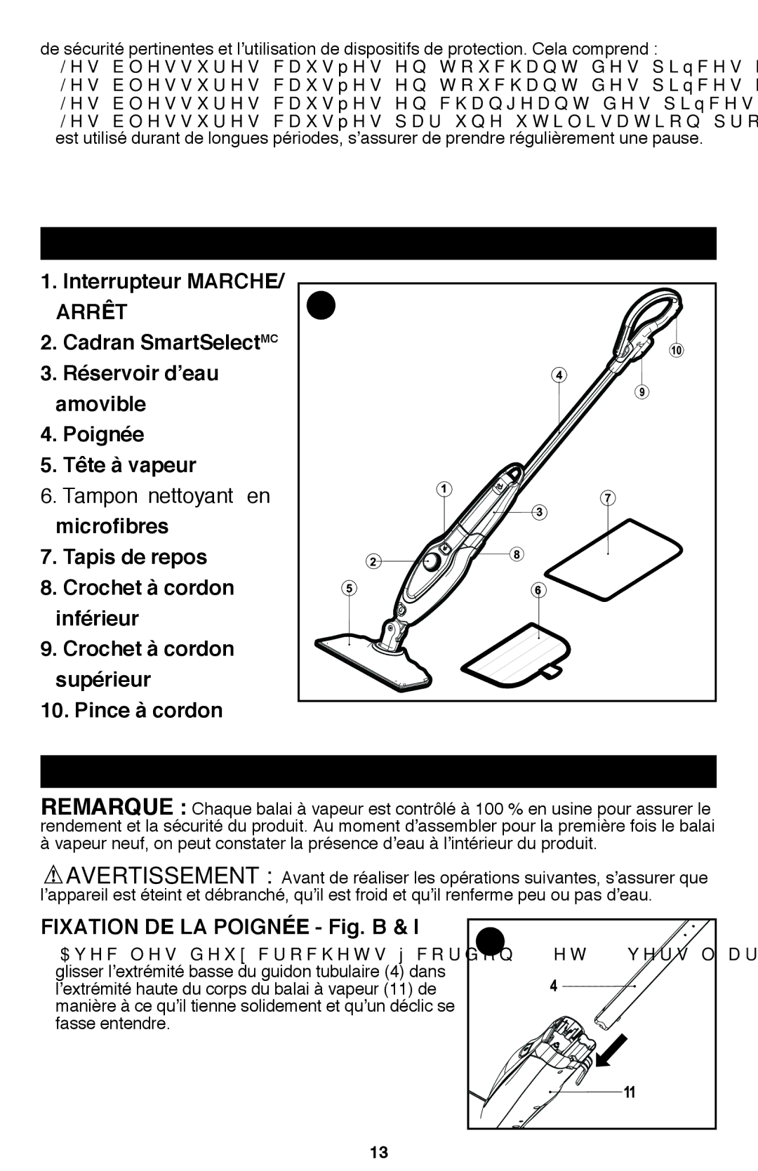 Black & Decker BDH1720SM instruction manual Description fonctionnelle, Arrêt 