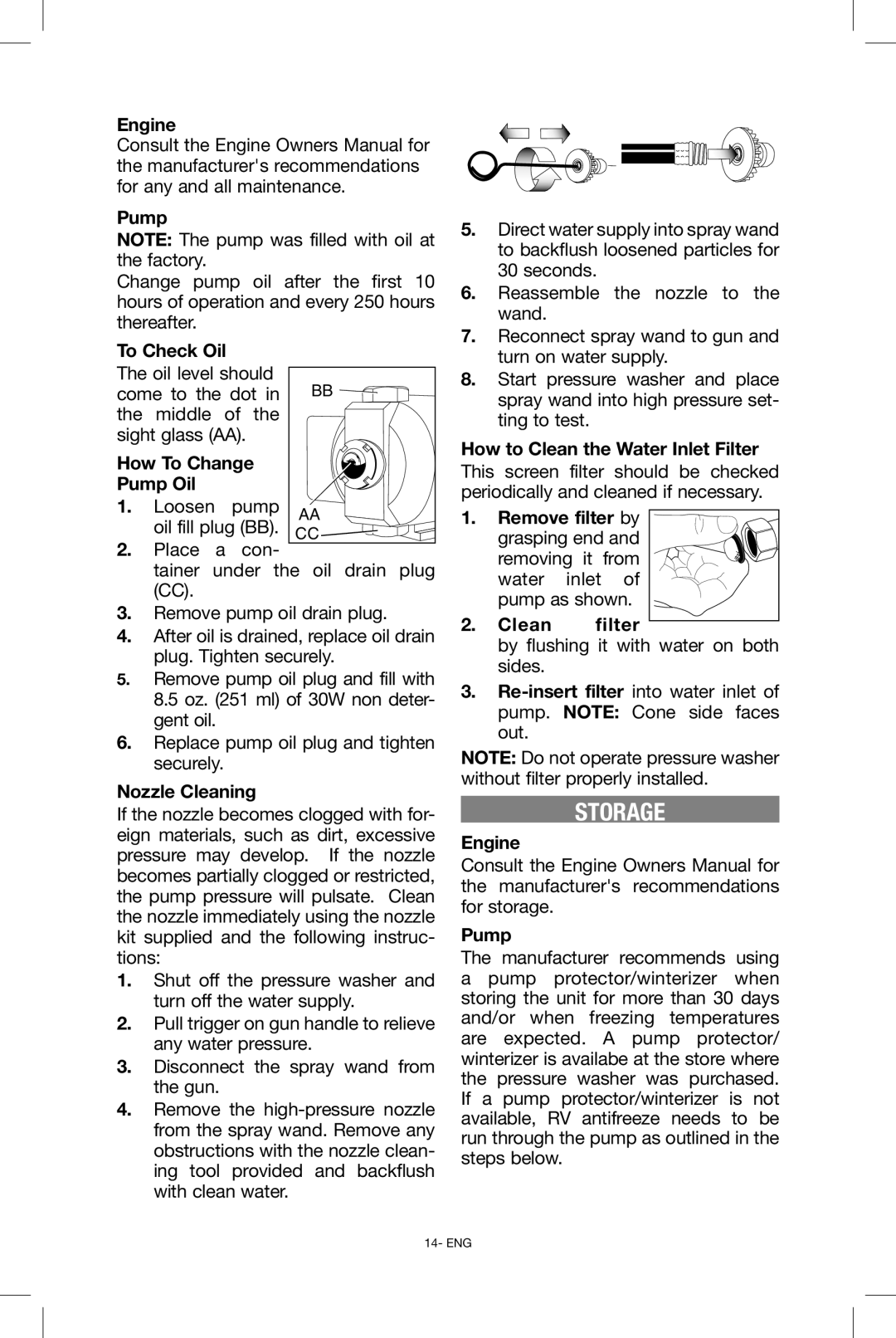 Black & Decker BDP2600 instruction manual Storage 