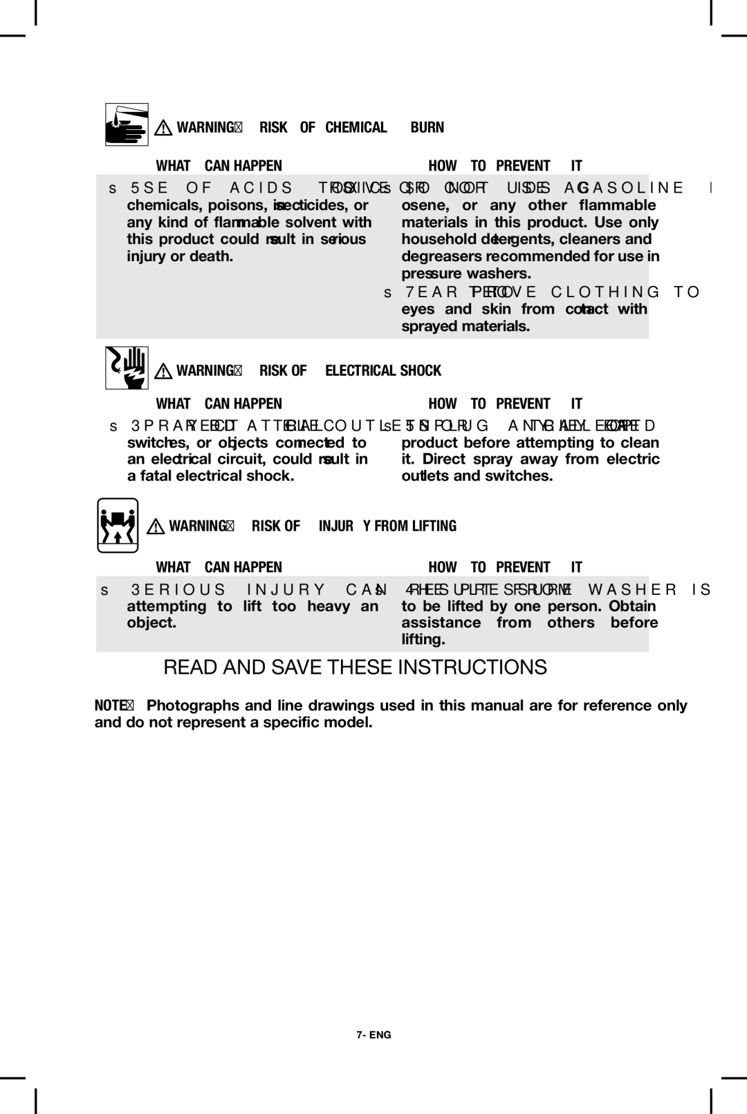 Black & Decker BDP2600 instruction manual Read and save these instructions 