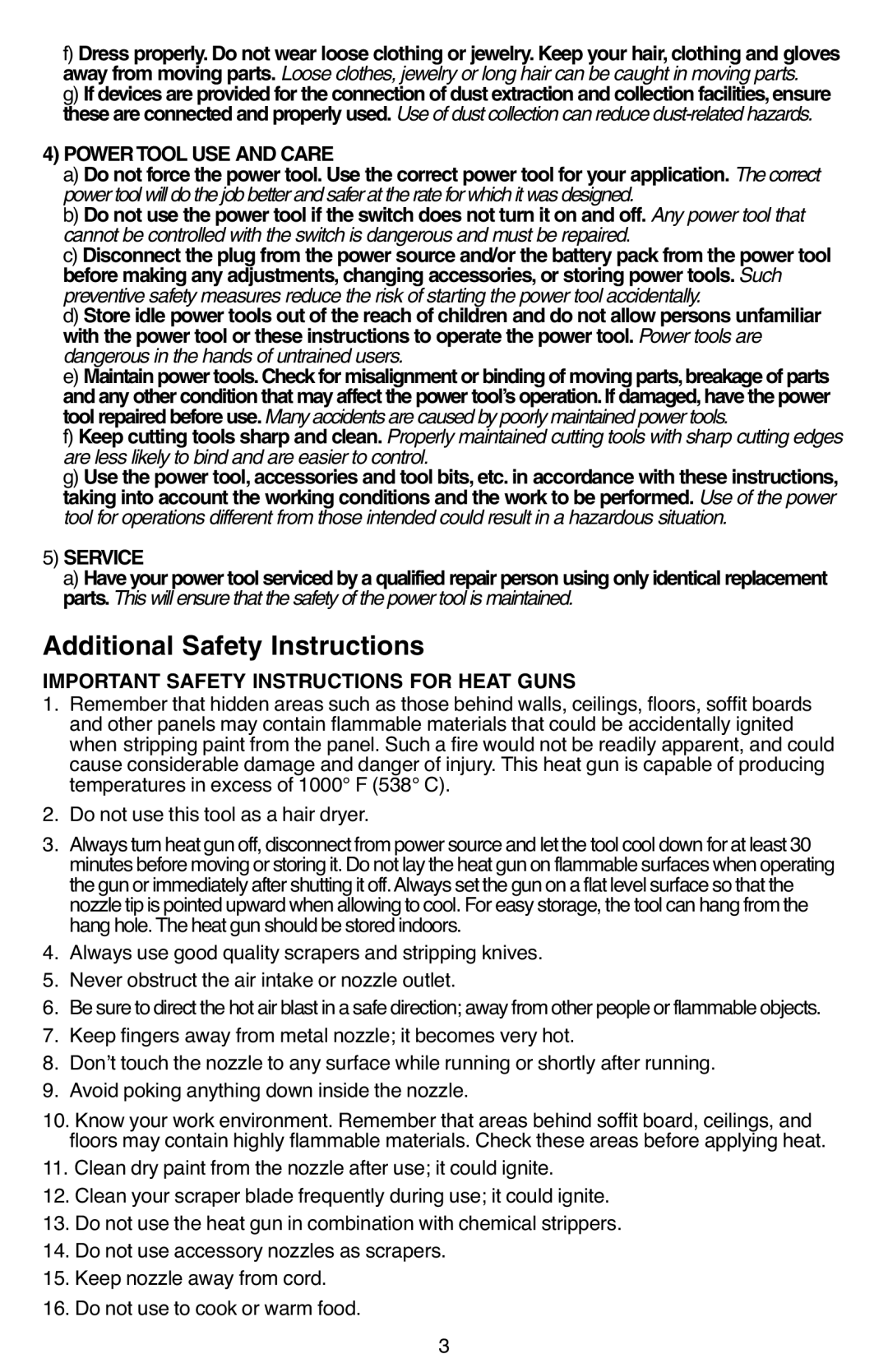 Black & Decker BDPG700 instruction manual Additional Safety Instructions, Aservice 