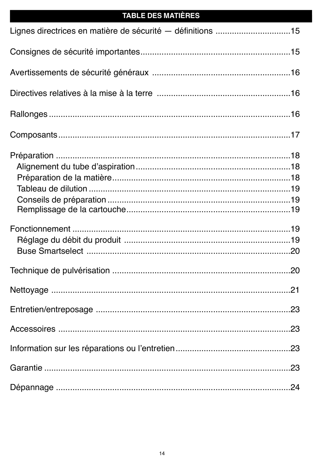 Black & Decker BDPH200B instruction manual Lignes directrices en matière de sécurité définitions, Table DES Matières 