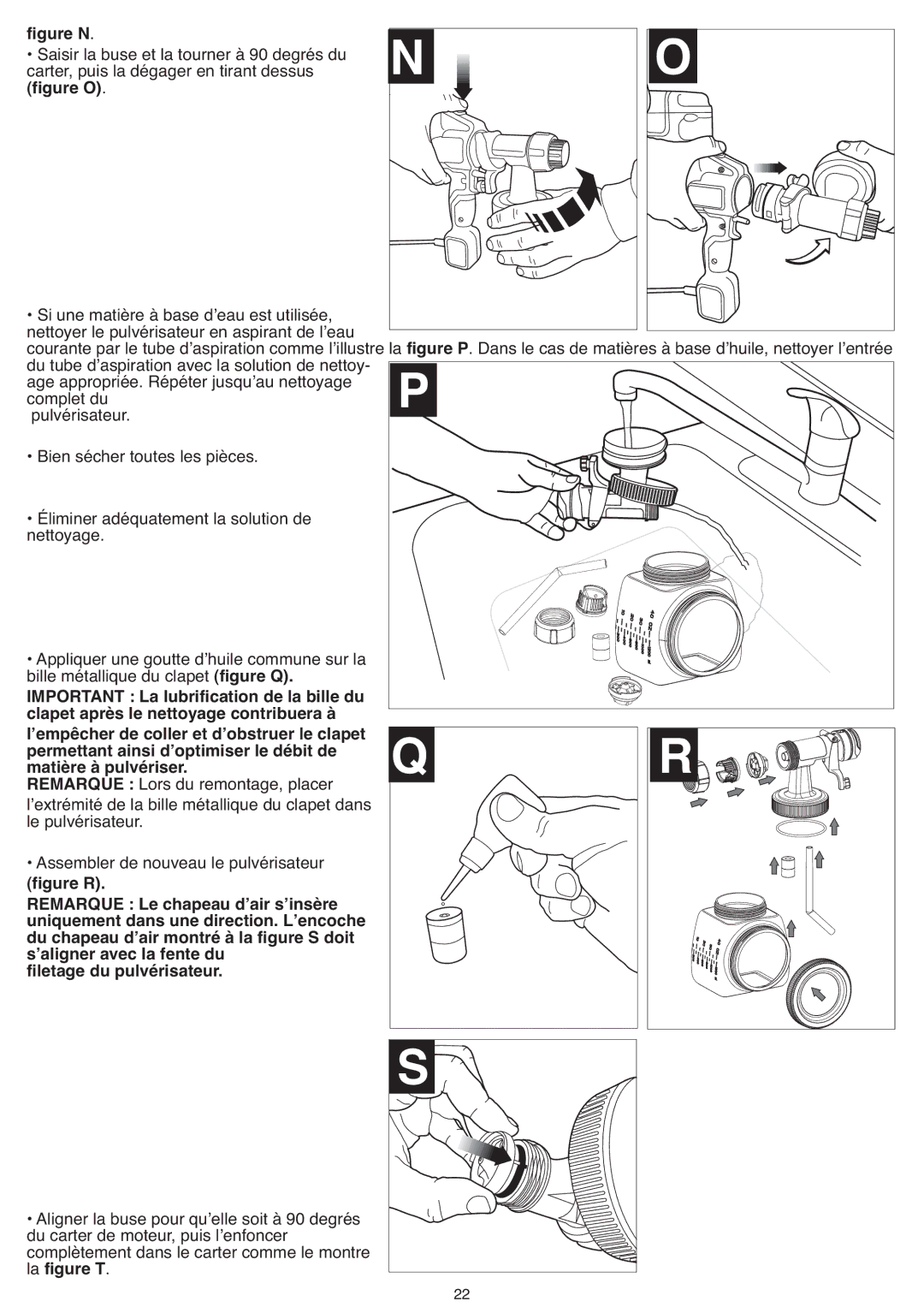 Black & Decker BDPH200B instruction manual Saisir la buse et la tourner à 90 degrés du, La dégager en tirant dessus 