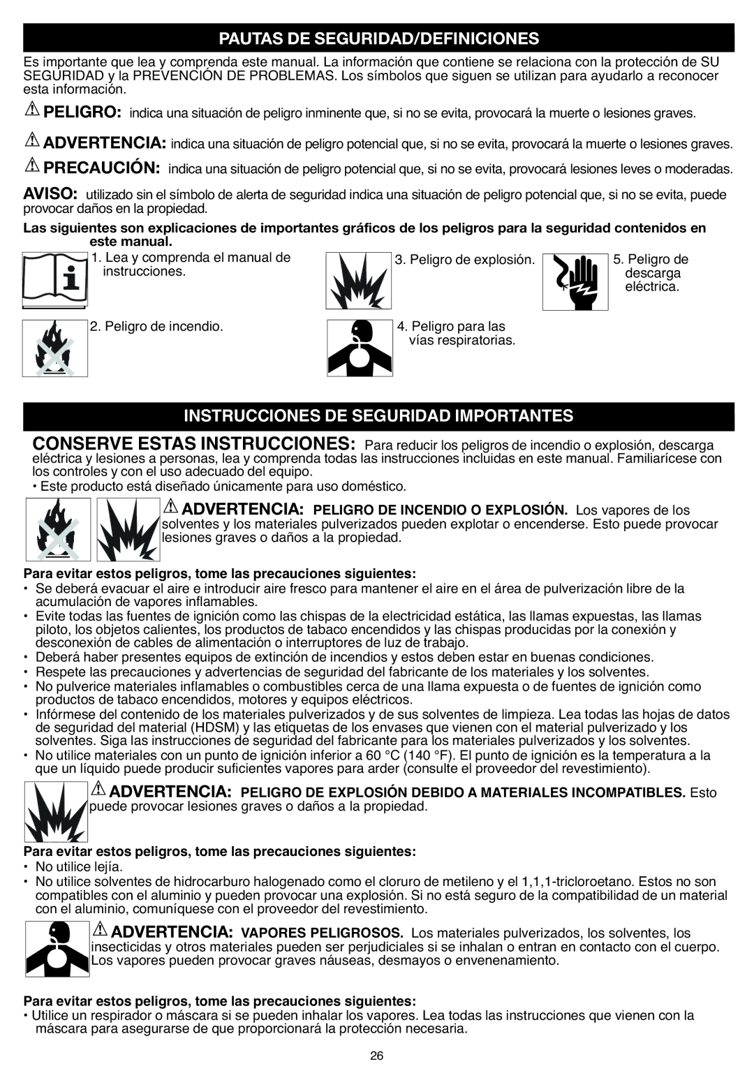 Black & Decker BDPH400 instruction manual Instrucciones DE Seguridad Importantes, ProvocarAVISOdaños en la propiedad 