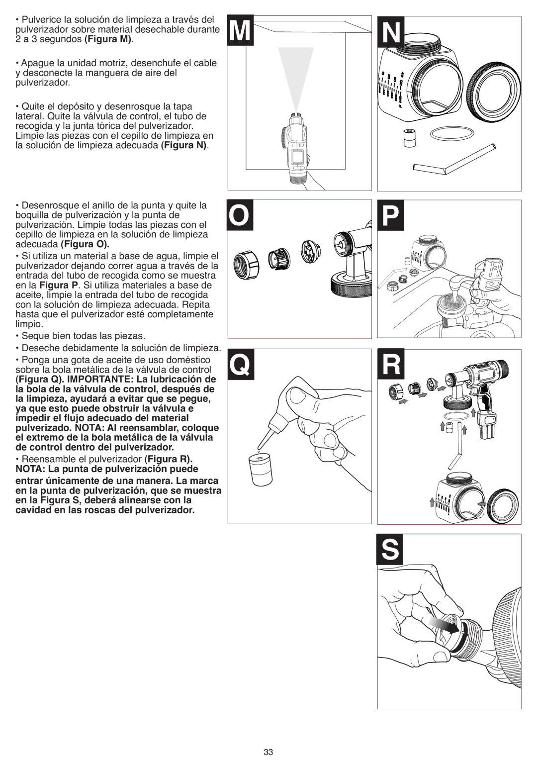 Black & Decker BDPH400 instruction manual Reensamble el pulverizador Figura R 