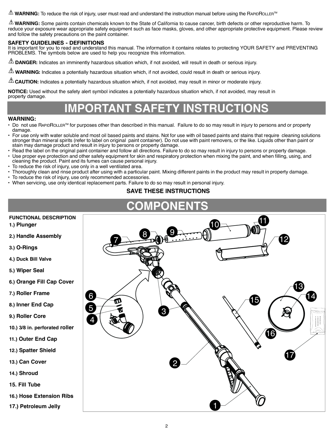 Black & Decker BDPR400 instruction manual Functional Description 