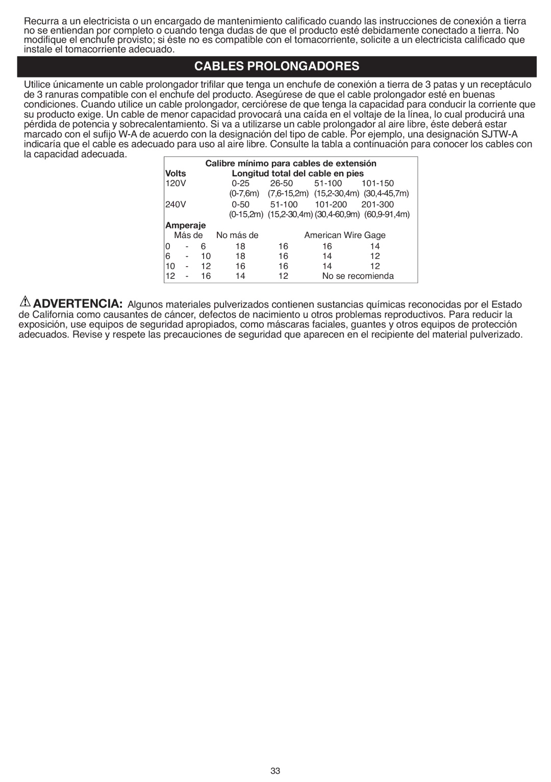 Black & Decker BDPS200 instruction manual Volts 