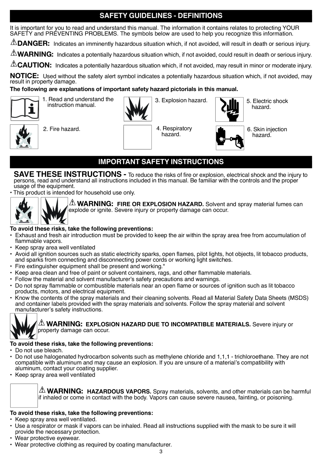 Black & Decker BDPS600K, BDPS400K instruction manual Safety Guidelines Definitions, Important Safety Instructions 