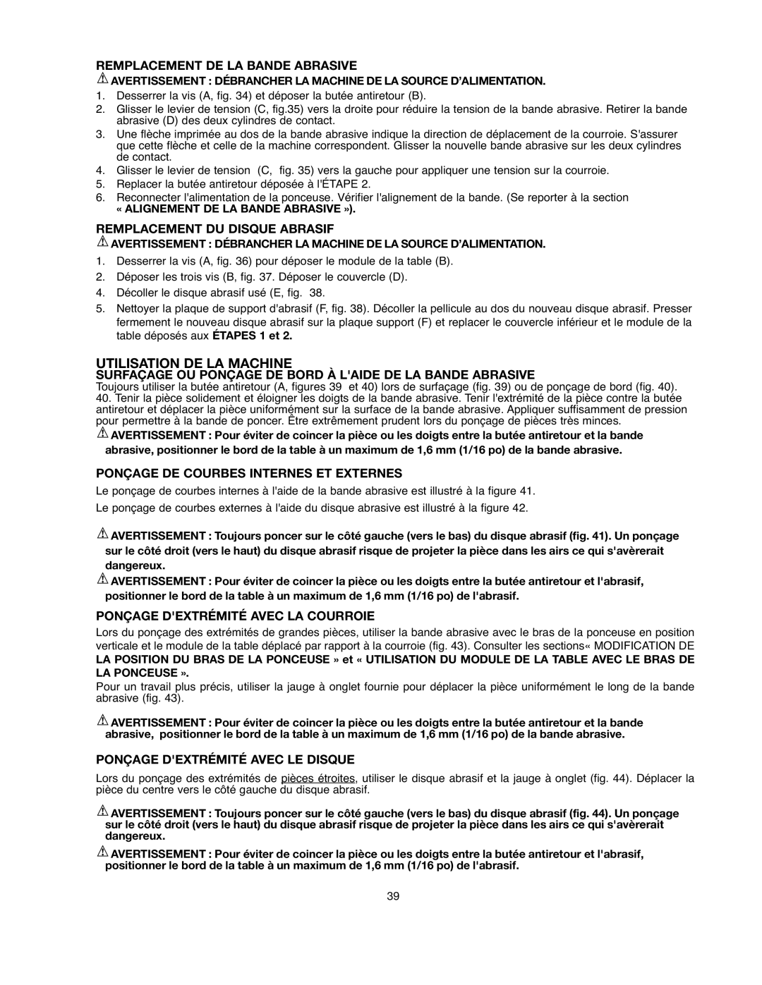 Black & Decker BDSA100 instruction manual Utilisation DE LA Machine 