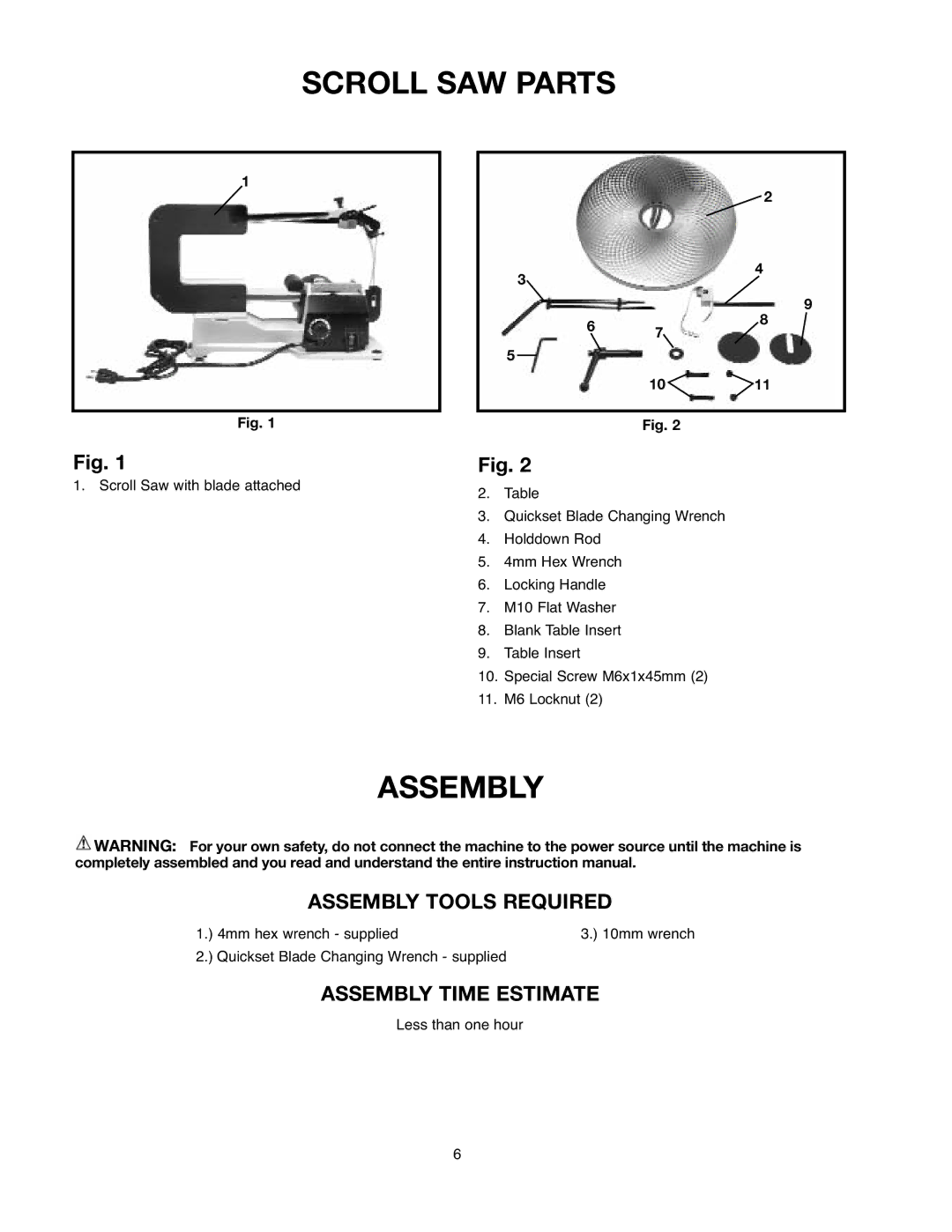 Black & Decker BDSS100, 90527840 instruction manual Scroll SAW Parts, Assembly 