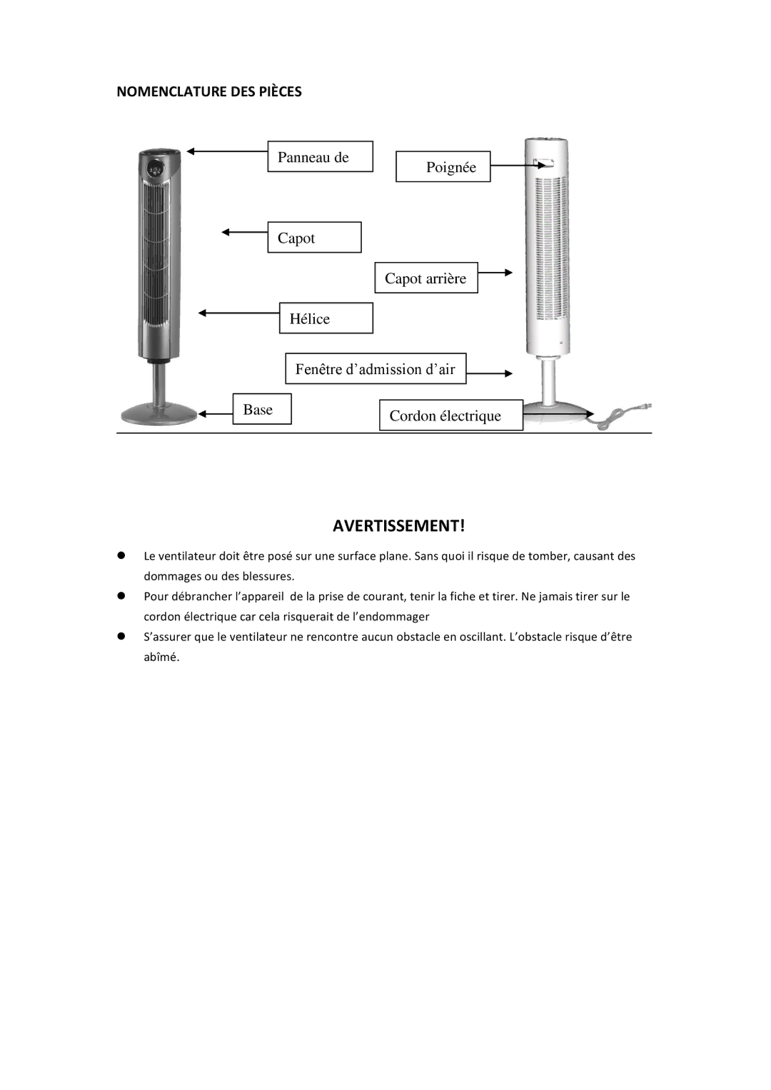 Black & Decker BDTF4200R instruction manual Avertissement, Nomenclature DES Pièces 