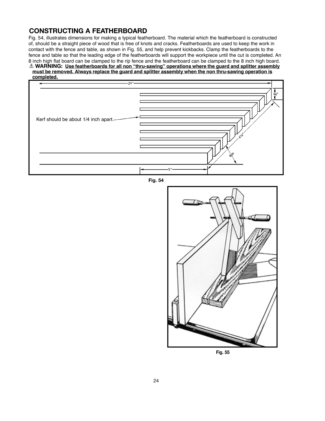 Black & Decker BDTS200, 90528116 instruction manual Constructing a Featherboard 