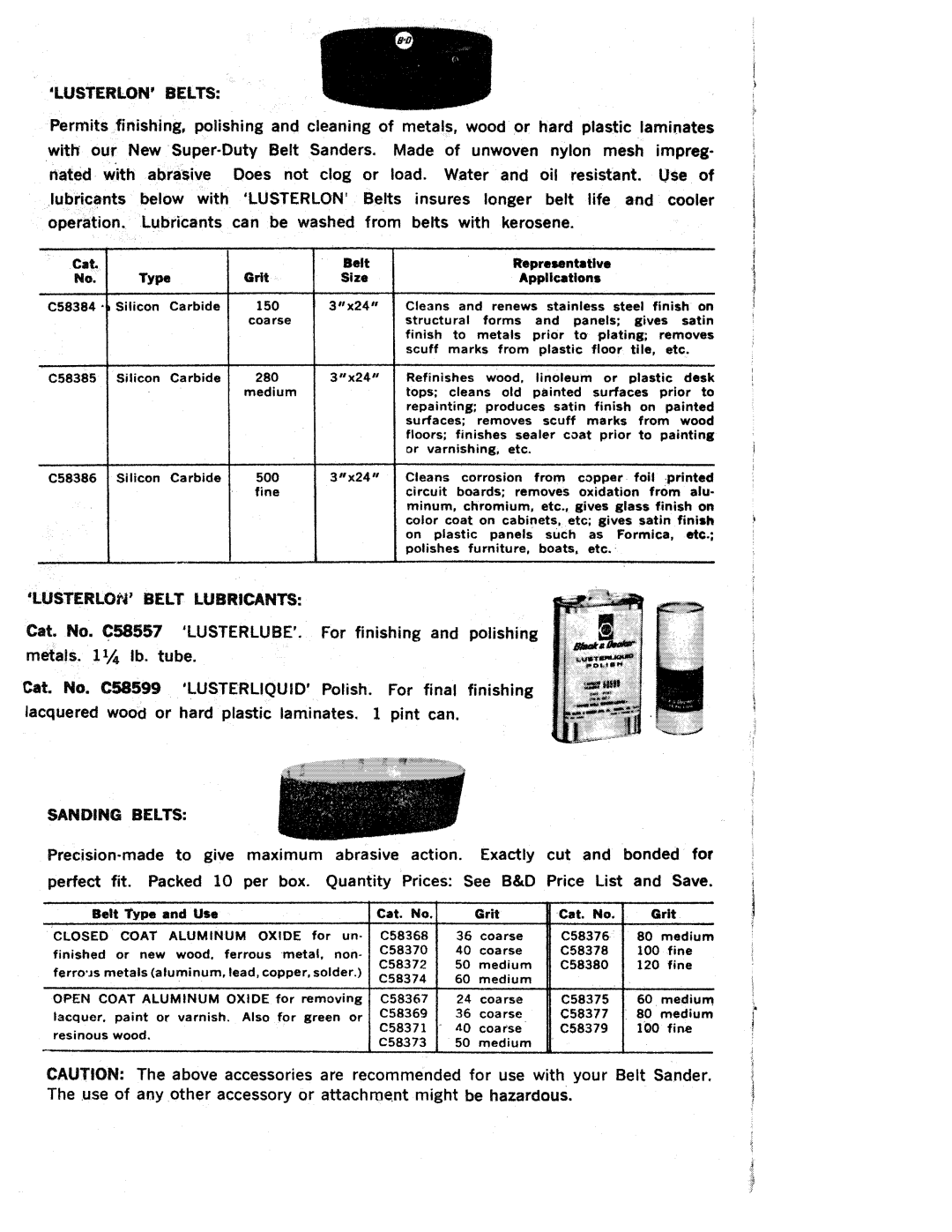 Black & Decker Belt Sander manual 