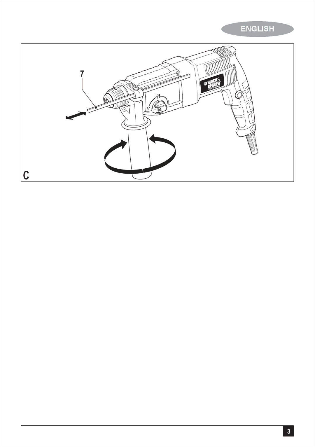 Black & Decker BPHR223K manual English 