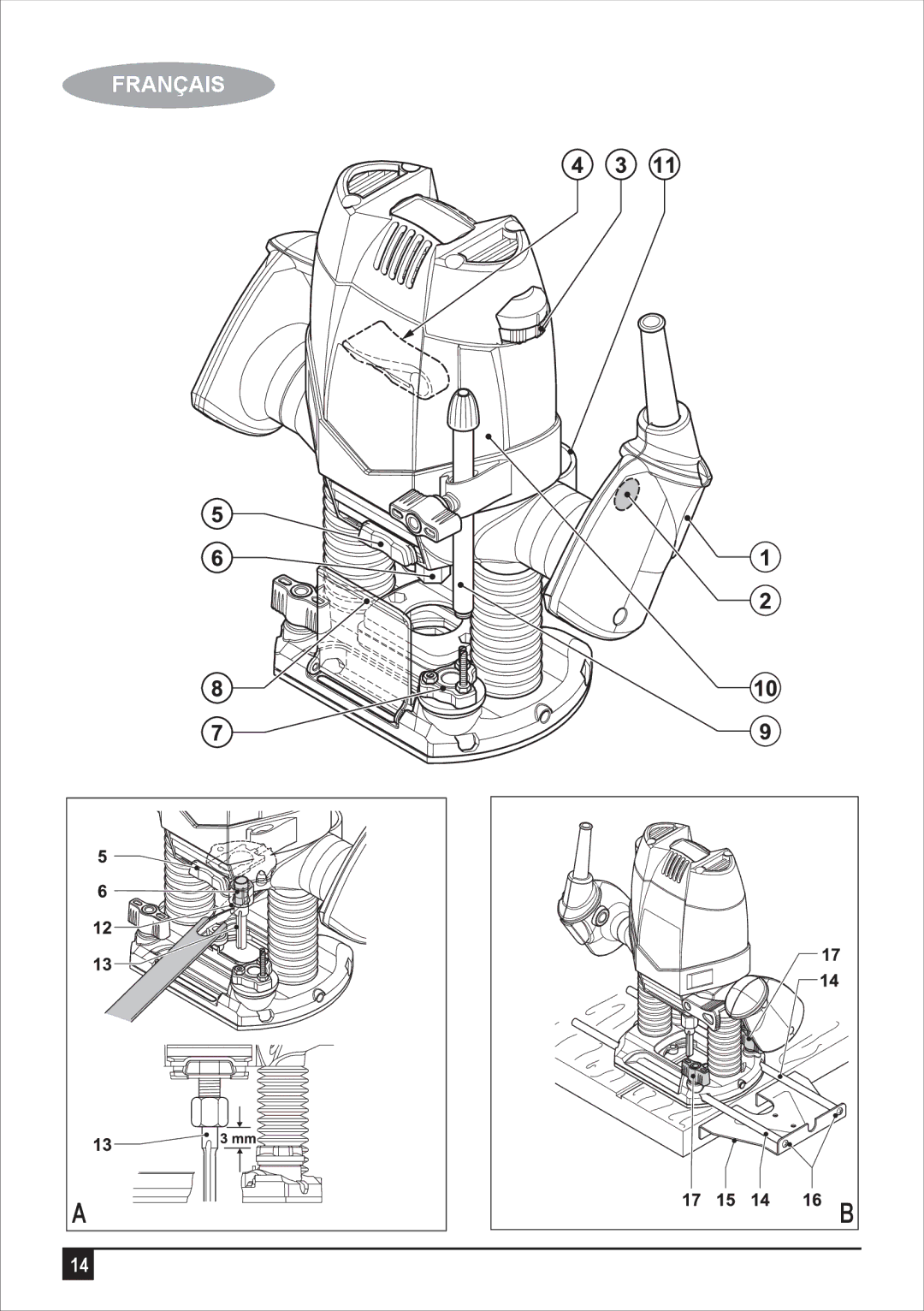 Black & Decker BPRR1200 manual Français 