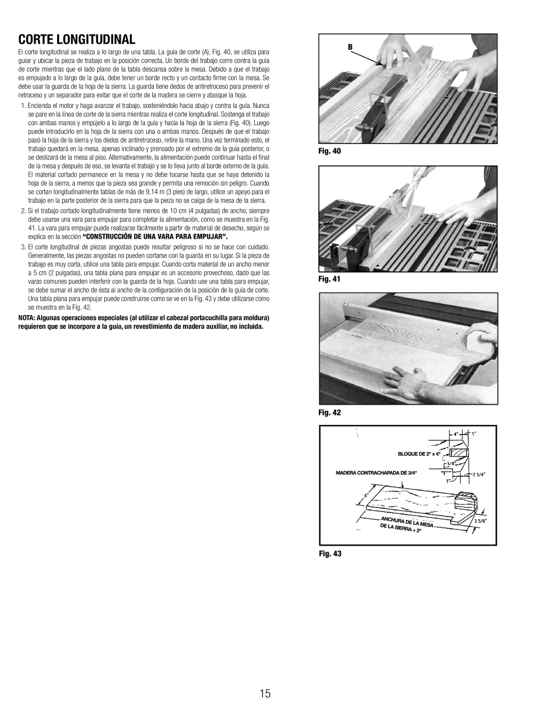 Black & Decker 90544326, BT1800 manual Corte Longitudinal 