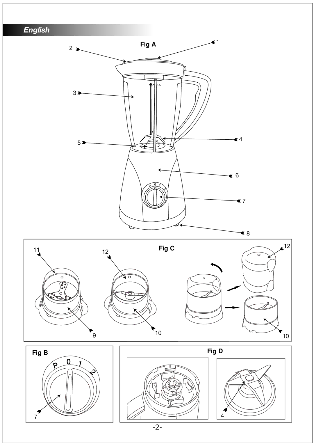 Black & Decker BX260, BX180, BX210 manual Fig a 