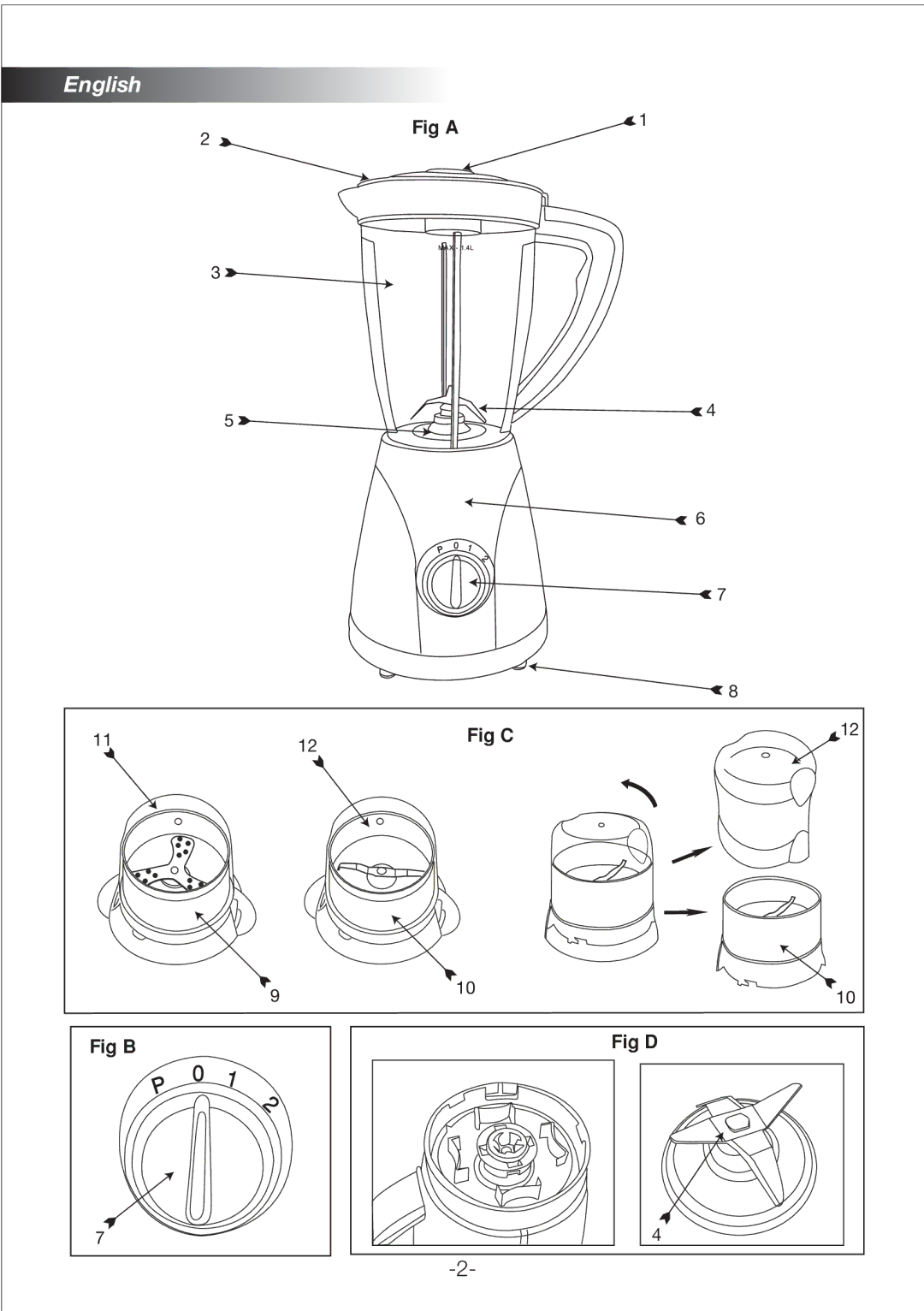 Black & Decker BX3500, BX180, BX210, BX260 manual Fig a 