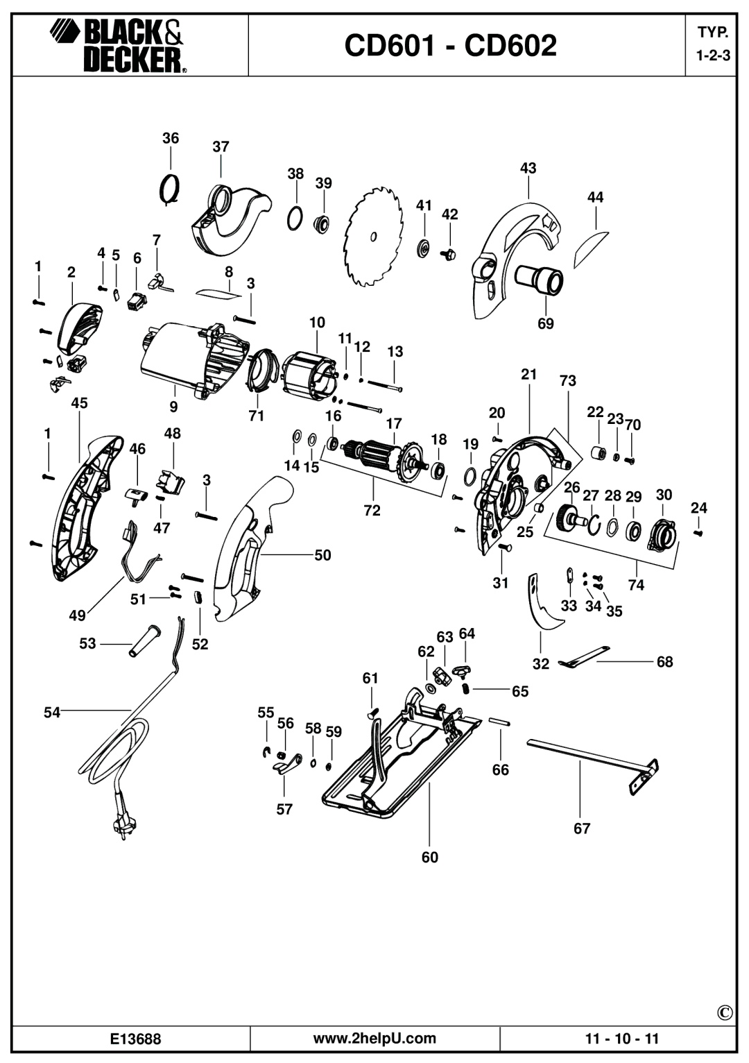 Black & Decker manual CD601 CD602 