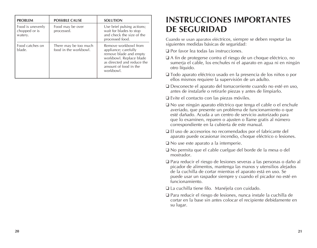 Black & Decker CG700 manual Instrucciones Importantes DE Seguridad 