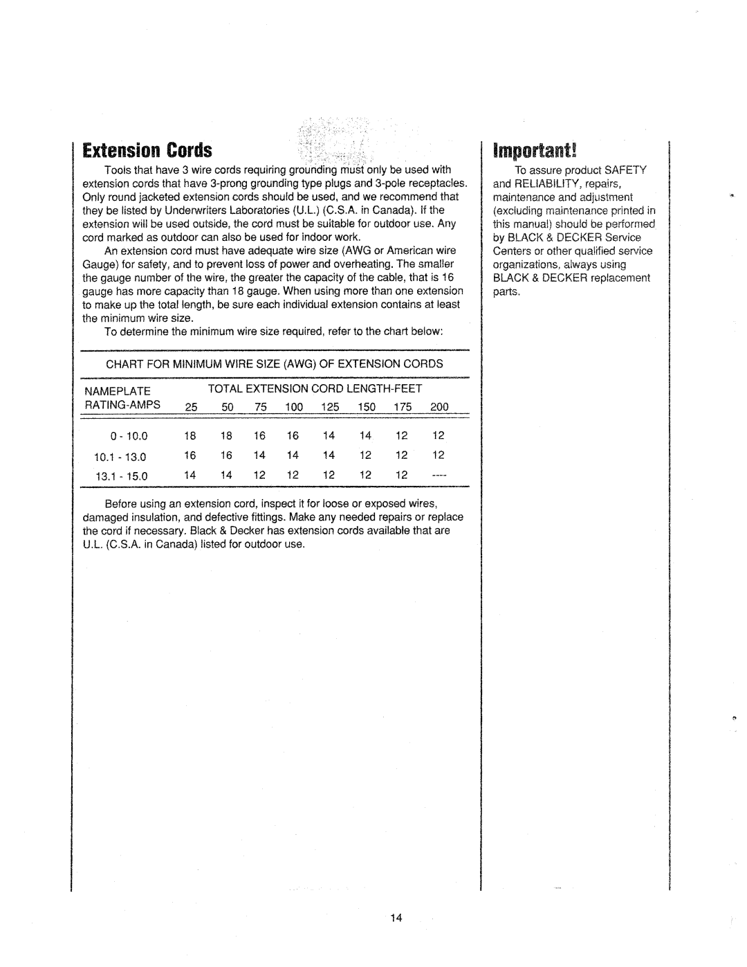 Black & Decker Circular Saws manual 