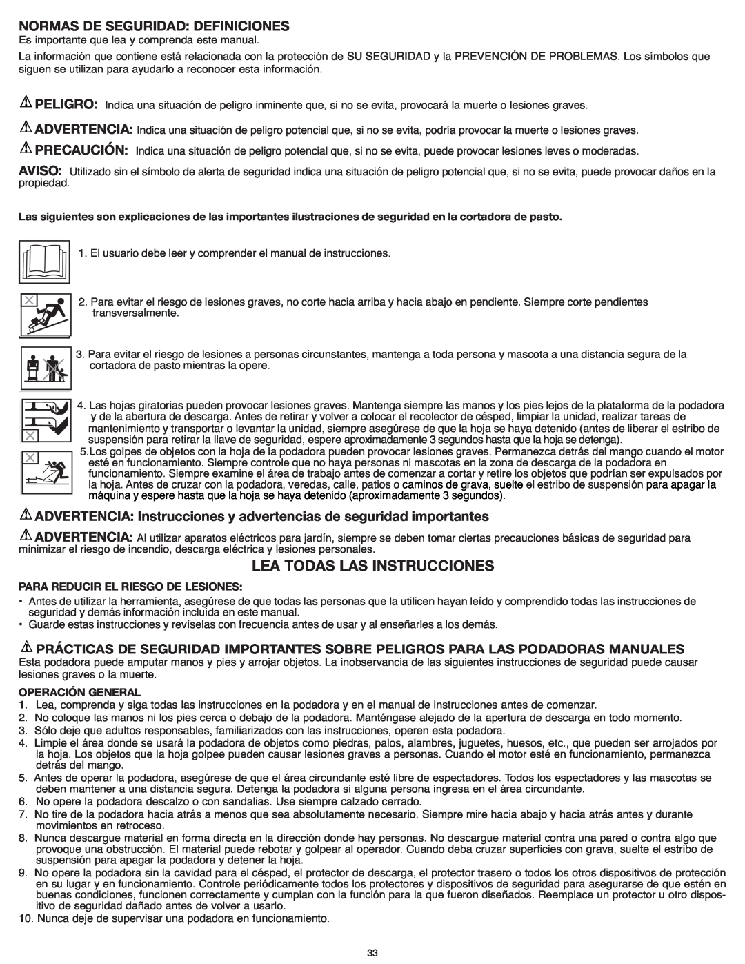 Black & Decker CM1836R Lea Todas Las Instrucciones, ADVERTENCIA Instrucciones y advertencias de seguridad importantes 