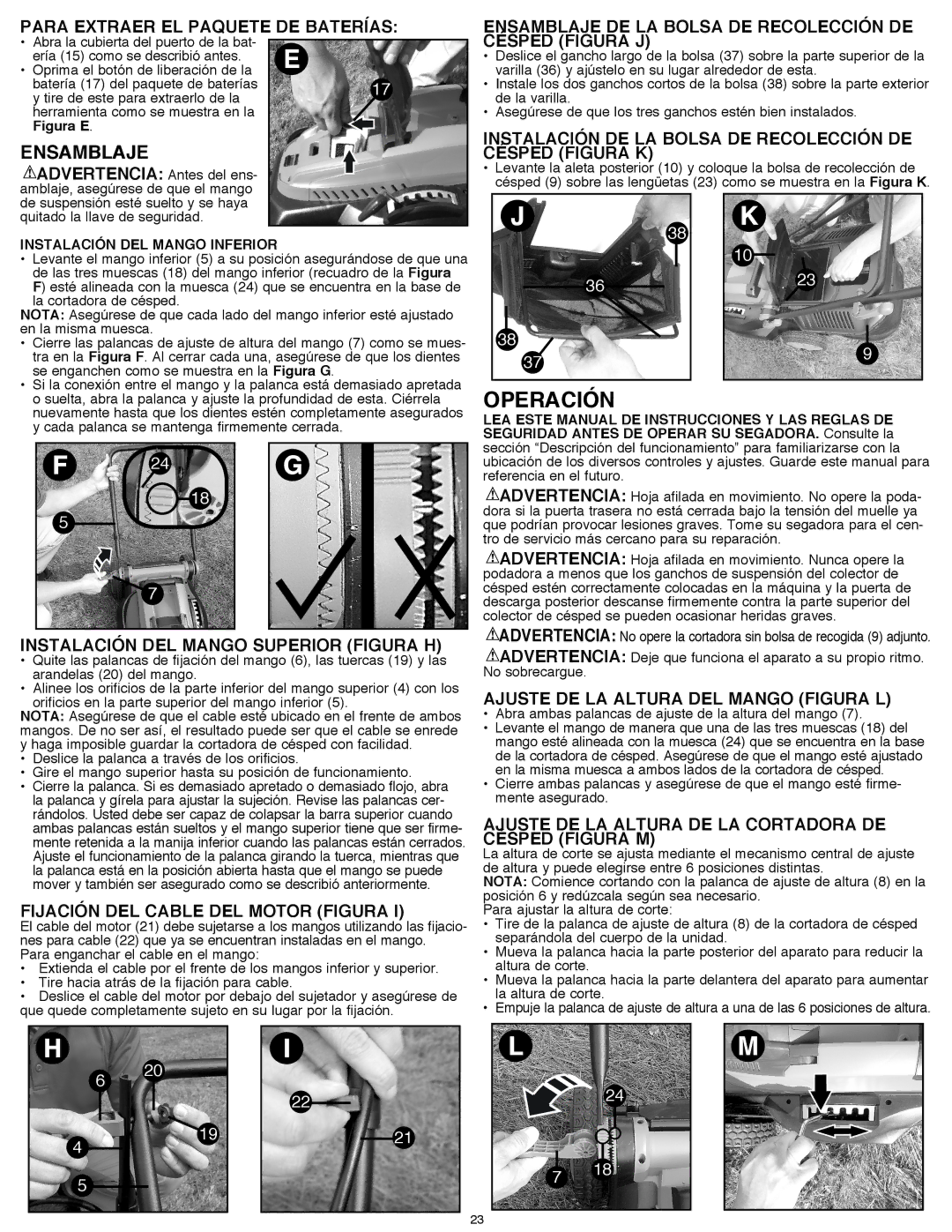 Black & Decker CM1640 instruction manual Ensamblaje 